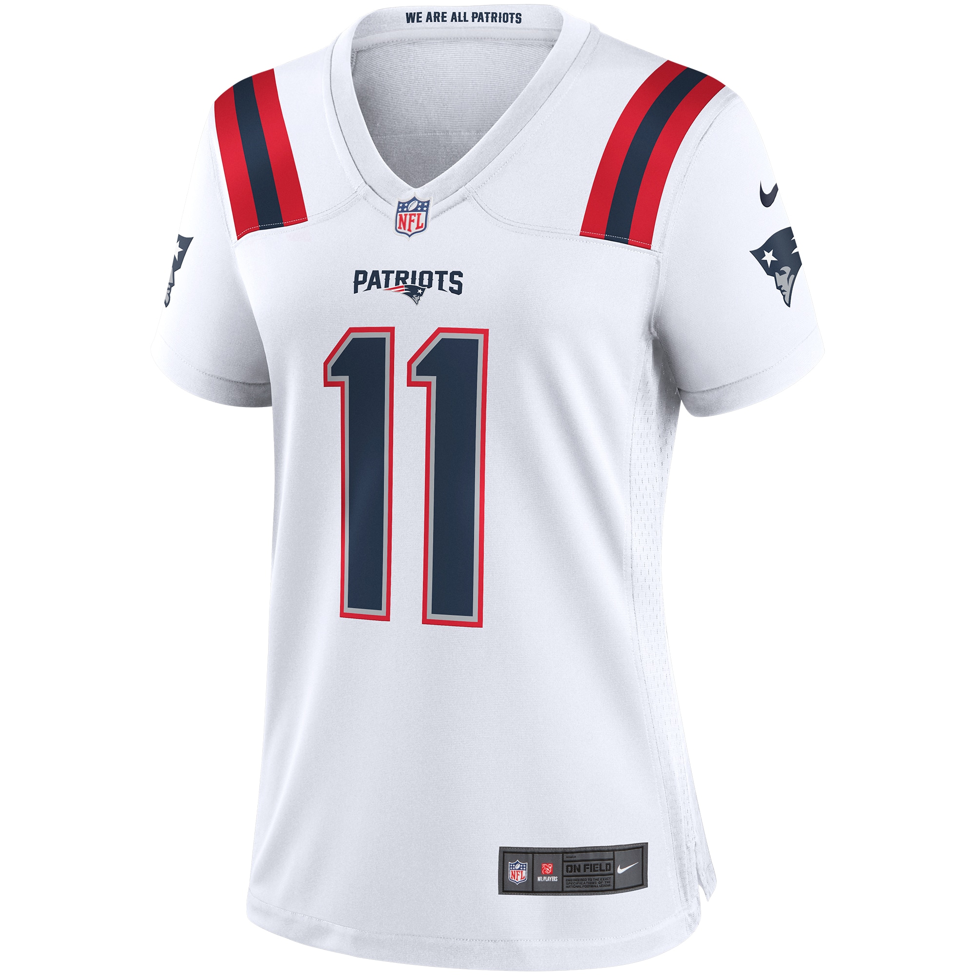 Julian Edelman New England Patriots Nike Women's Team Game Jersey - White - vstockx