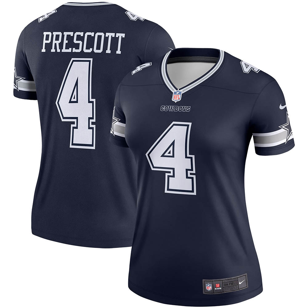Women's Dallas Cowboys Dak Prescott Legend Player Jersey Navy - vstockx