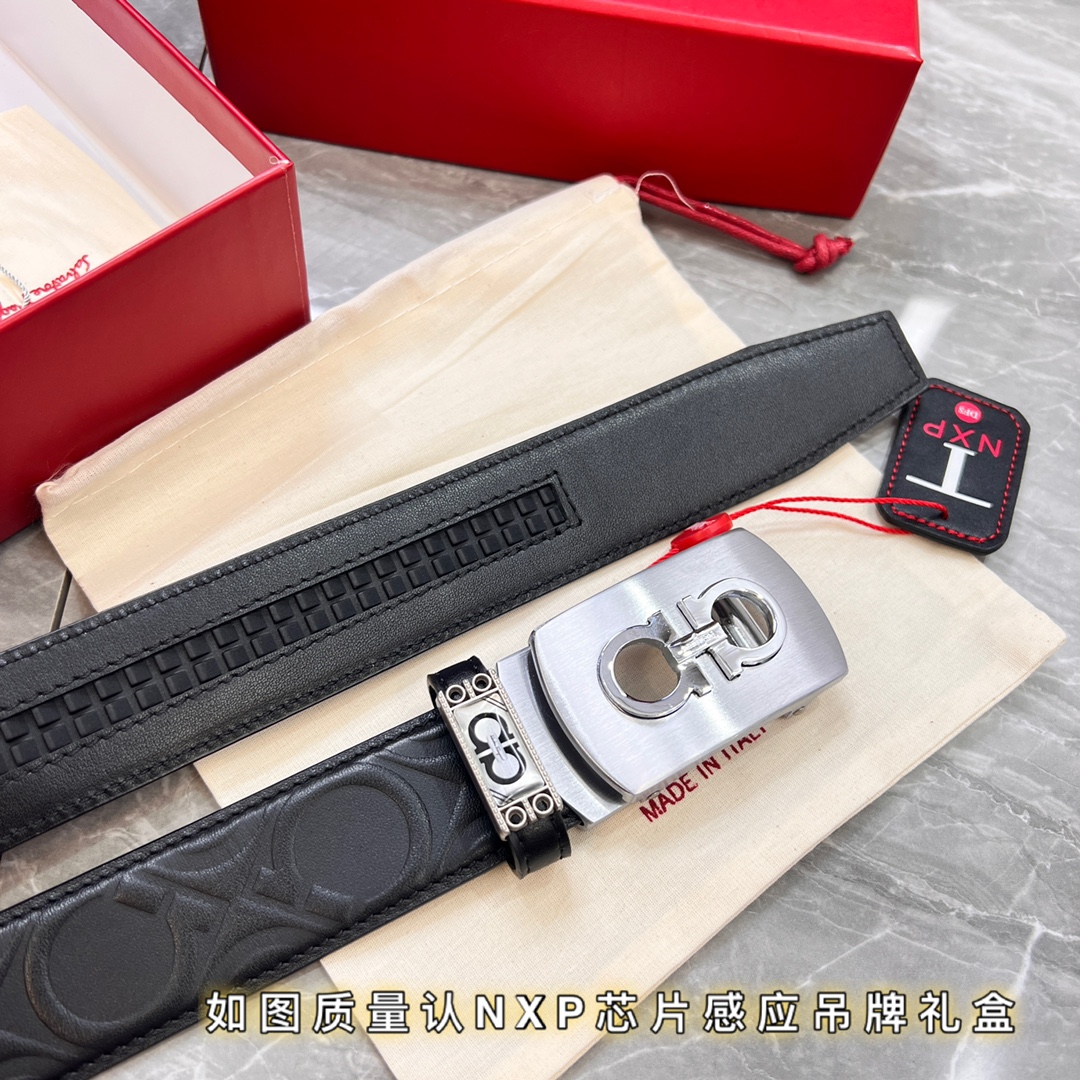 Streetwear Belt Ferragamo 319820 size:3.5cm - vstockx