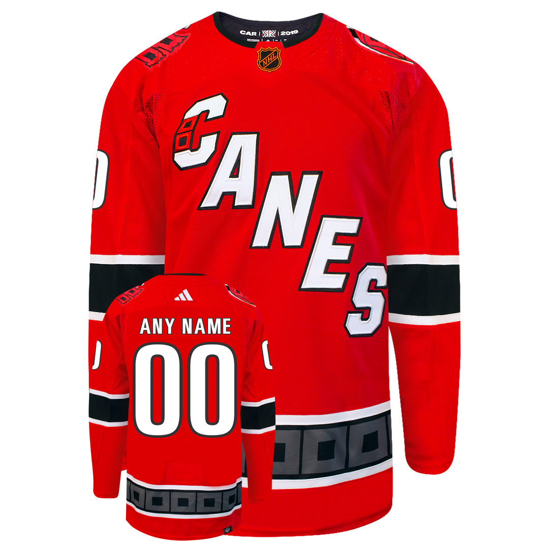 Customizable Carolina Hurricanes Adidas 2022 Primegreen Reverse Retro Authentic NHL Hockey Jersey - vstockx