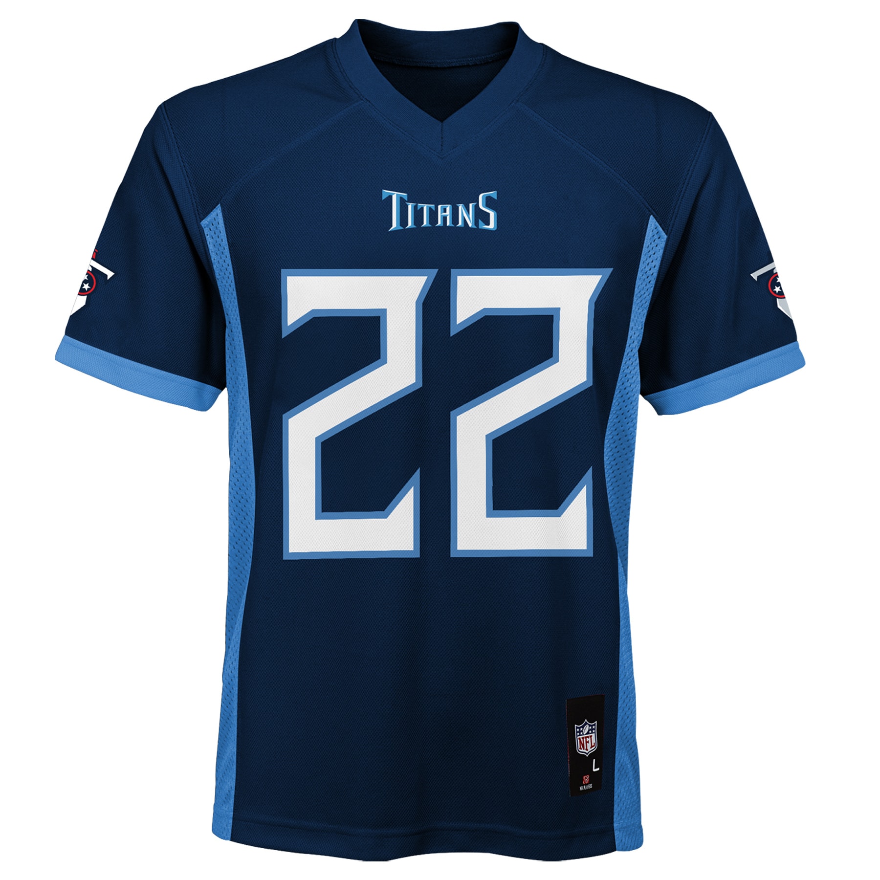Derrick Henry Tennessee Titans Youth Replica Player Jersey - Navy - vstockx
