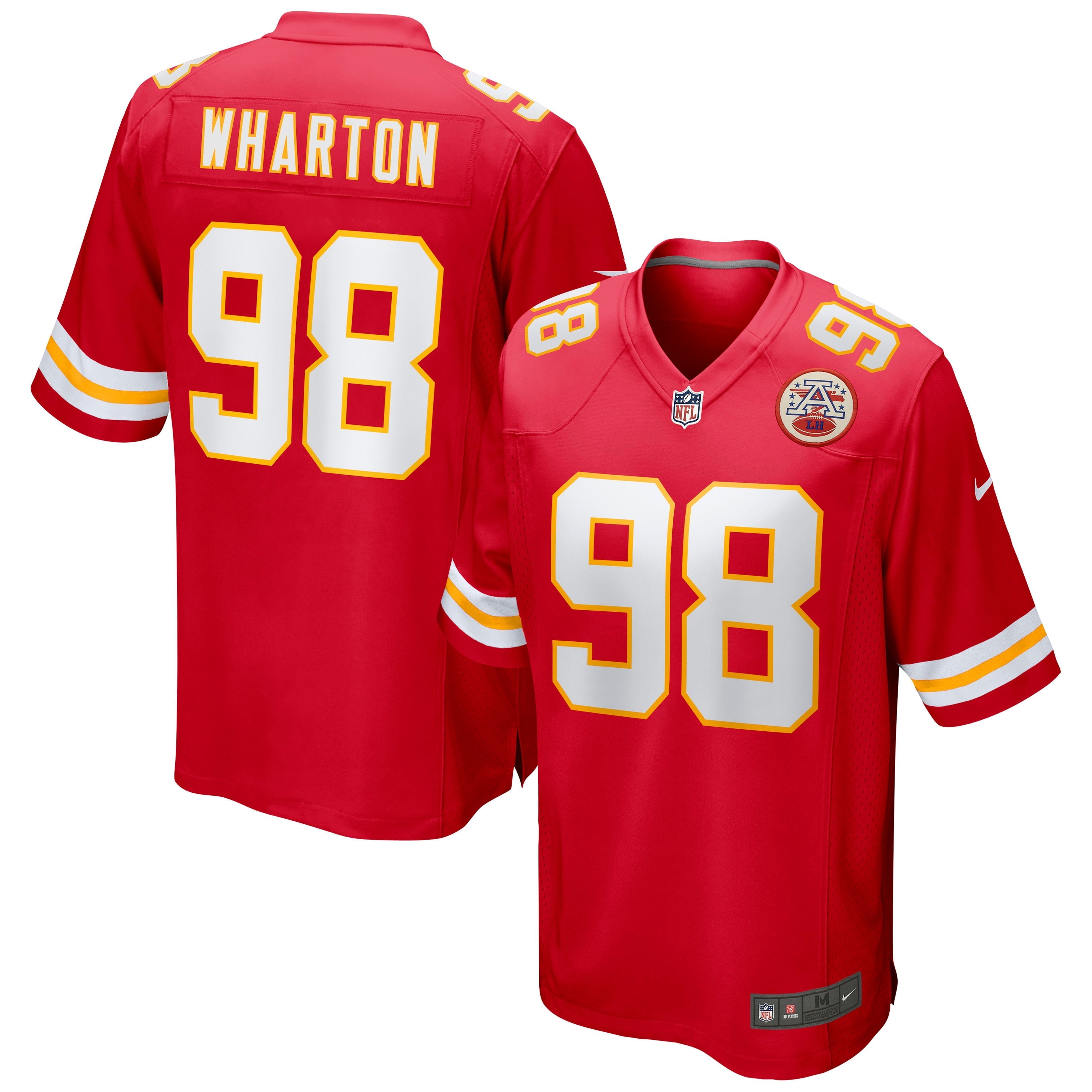 Men's Nike Tershawn Wharton Red Kansas City Chiefs Game Jersey - vstockx