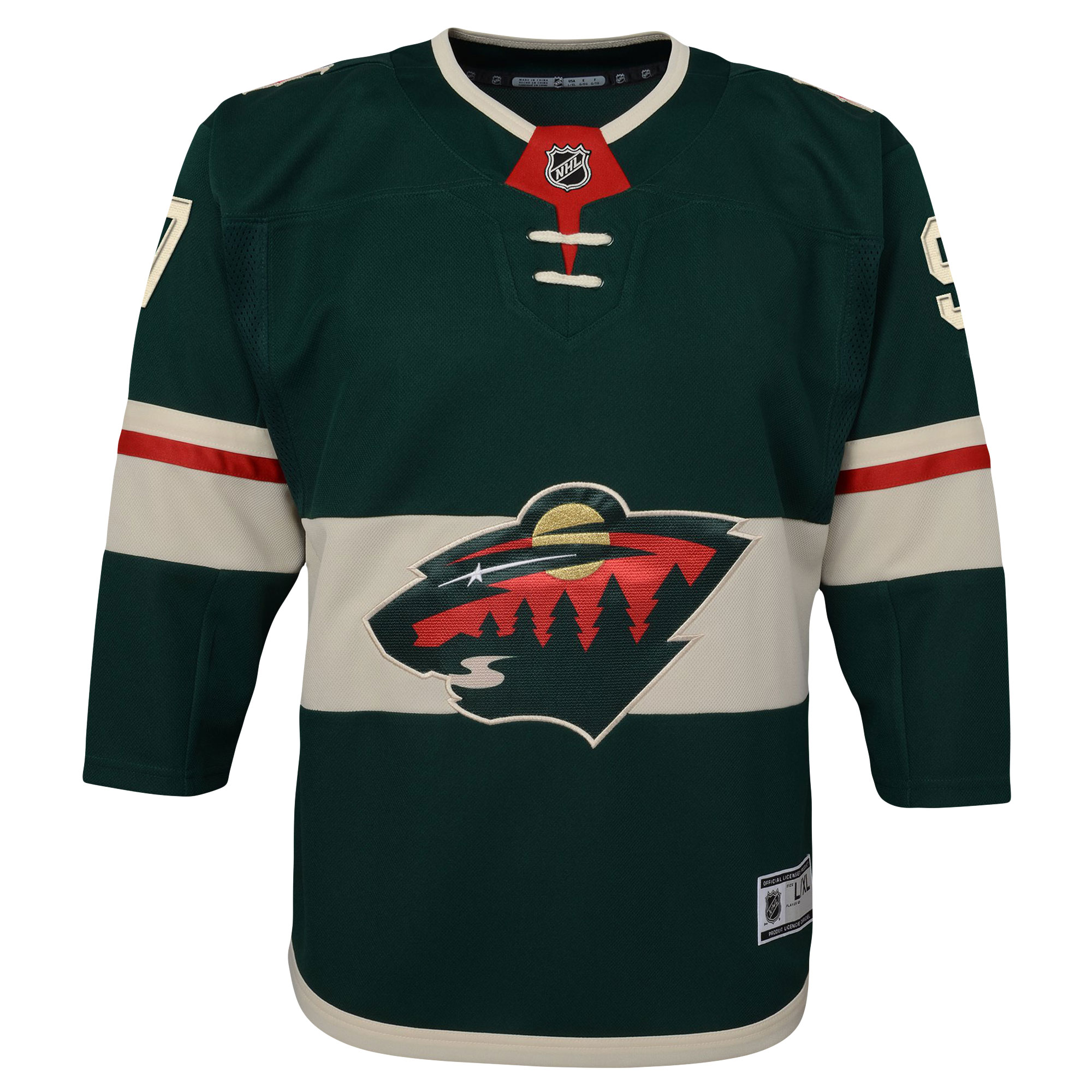 Kirill Kaprizov Minnesota Wild Youth Home Premier Player Jersey - Green - vstockx