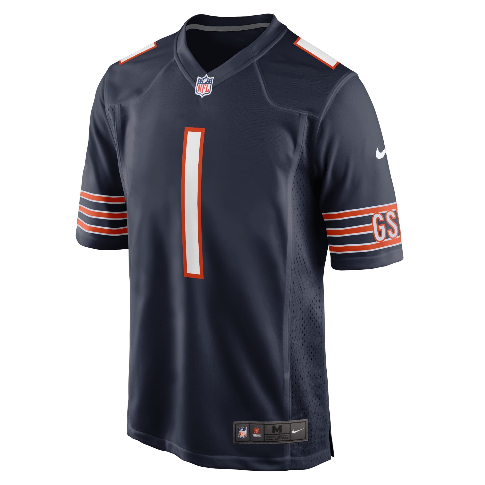 Men's Nike Justin Fields Navy Chicago Bears Player Game Jersey - vstockx