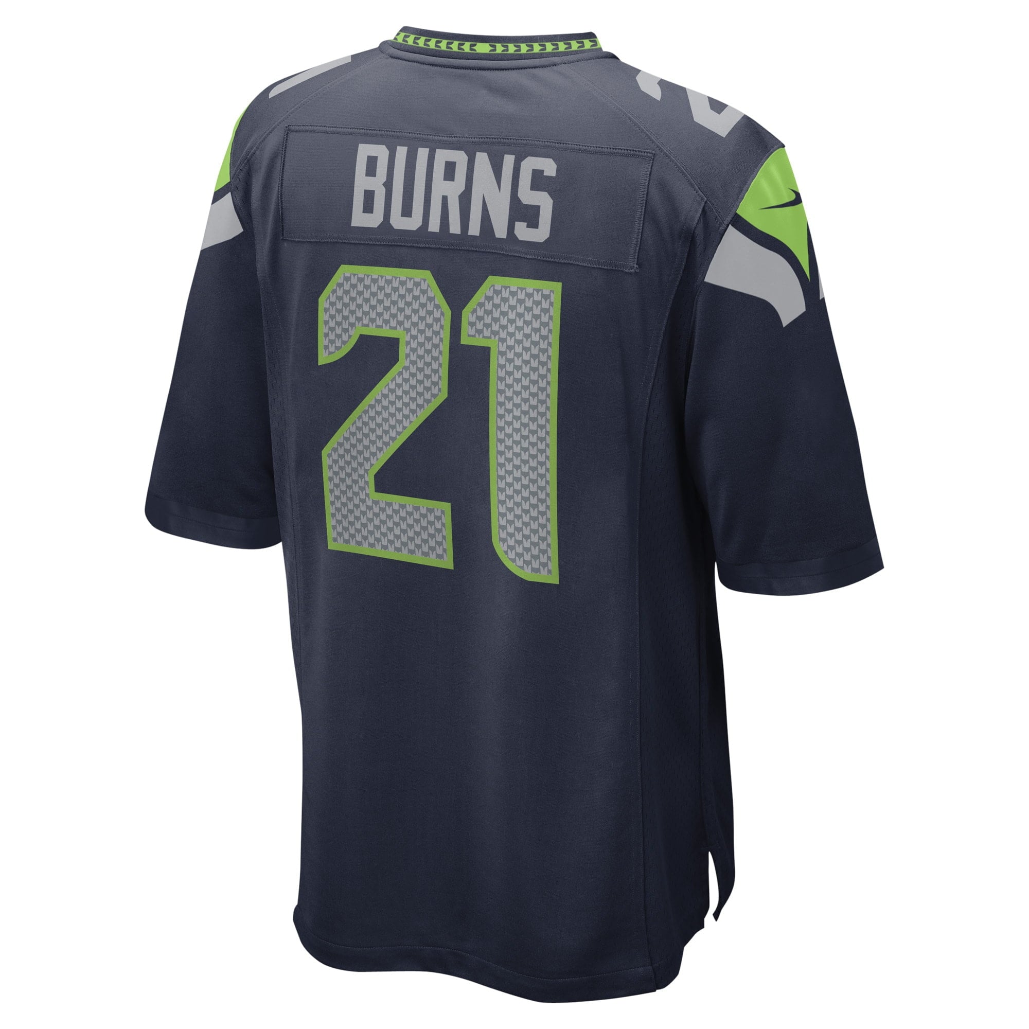 Men's Nike Artie Burns College Navy Seattle Seahawks Game Player Jersey - vstockx