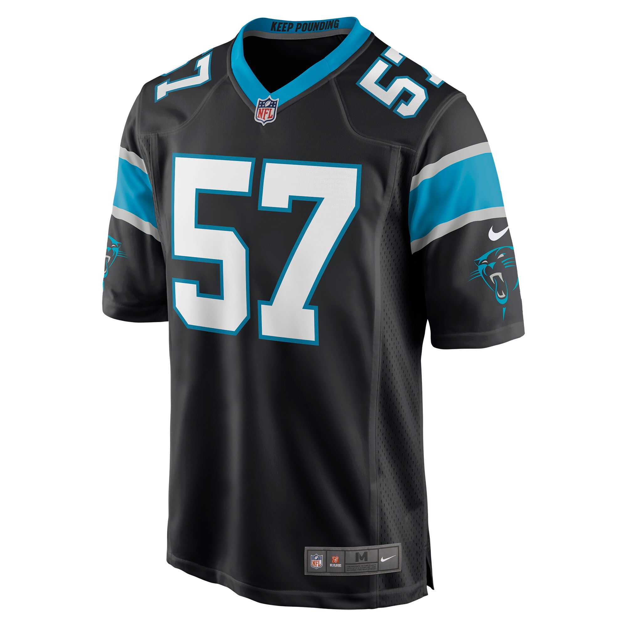 Clay Johnston Carolina Panthers Nike Game Jersey - Black - vstockx