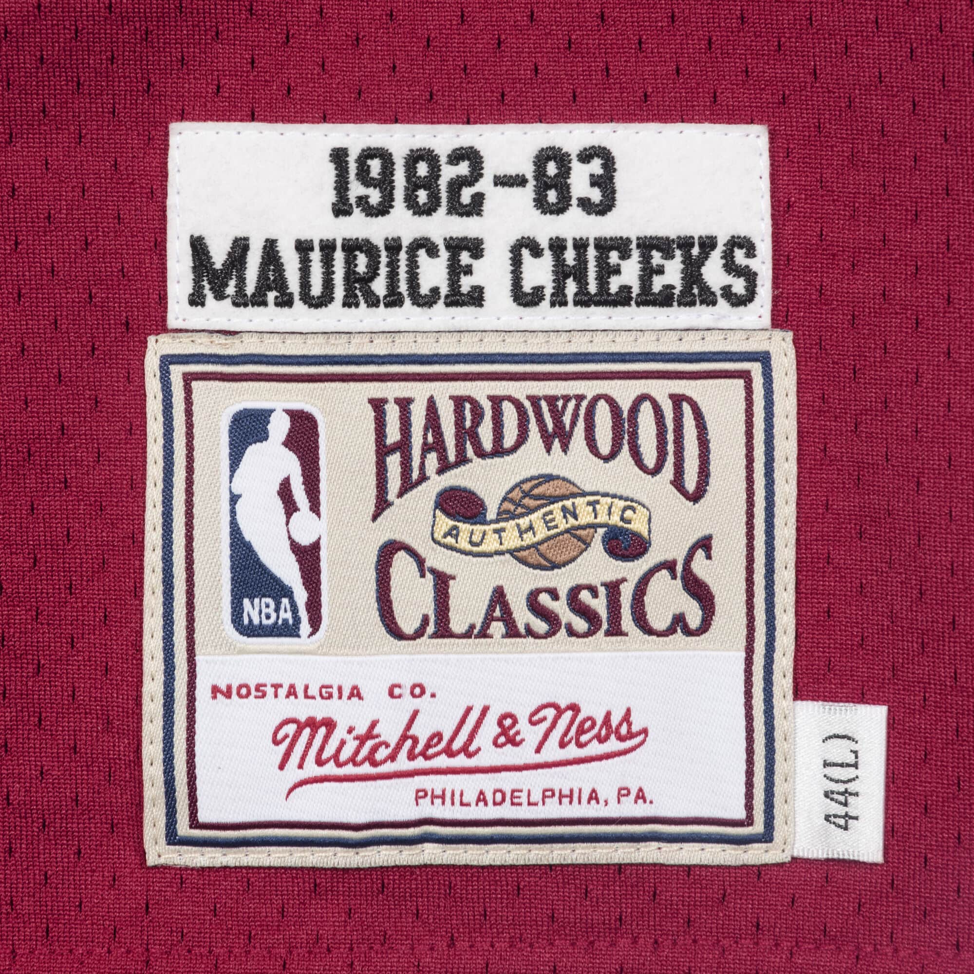 Maurice Cheeks 1982-83 Philadelphia 76ers Road Authentic Jersey - vstockx