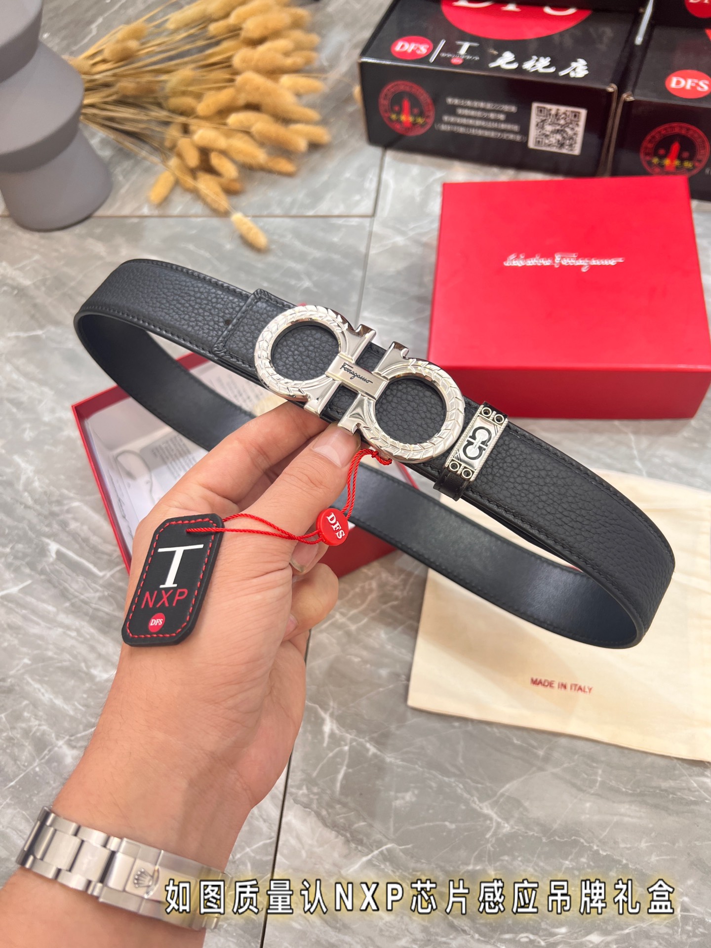 Streetwear Belt Ferragamo 320189 size:3.5cm - vstockx