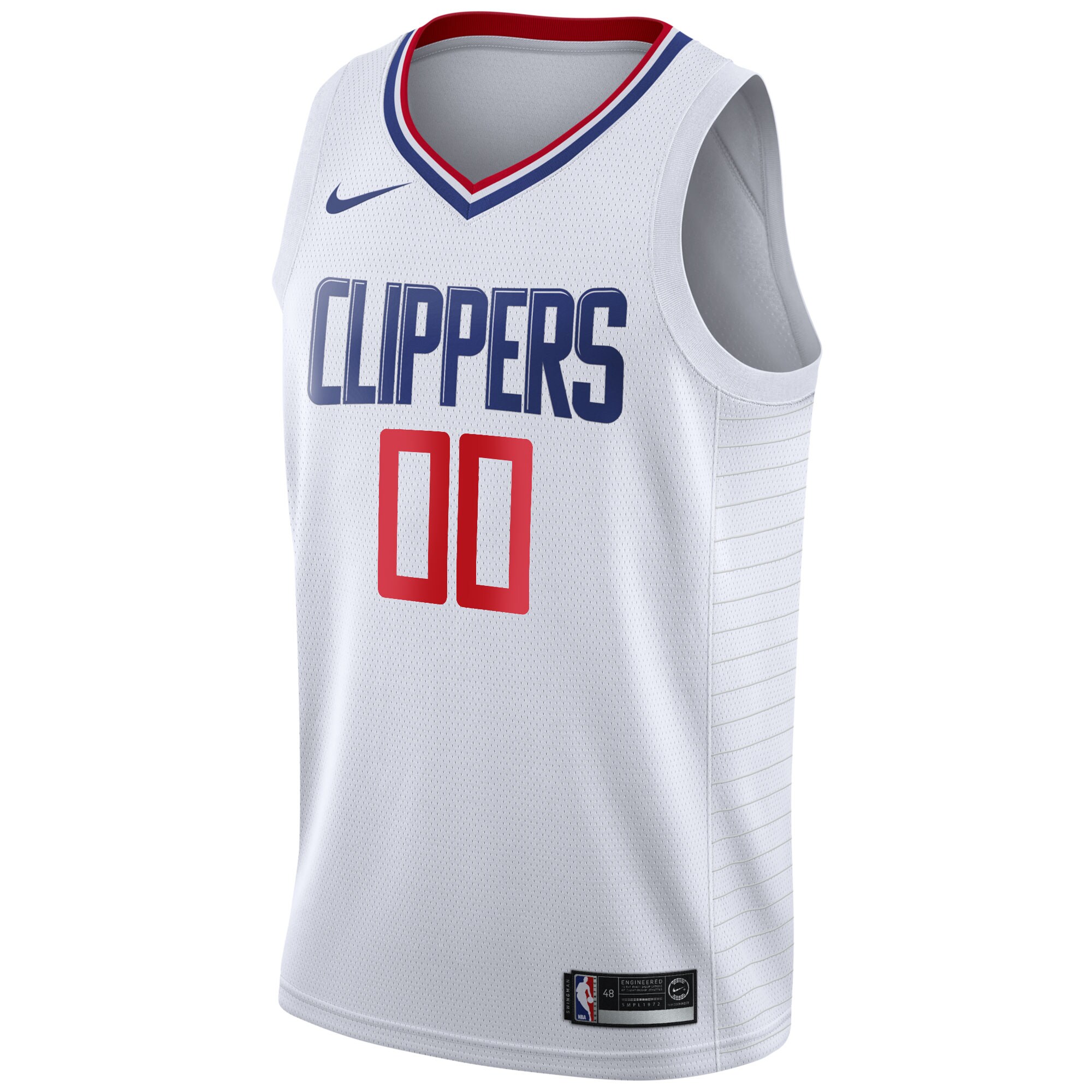 LA Clippers Nike 2020/21 Swingman Custom Jersey - Association Edition - White - vstockx