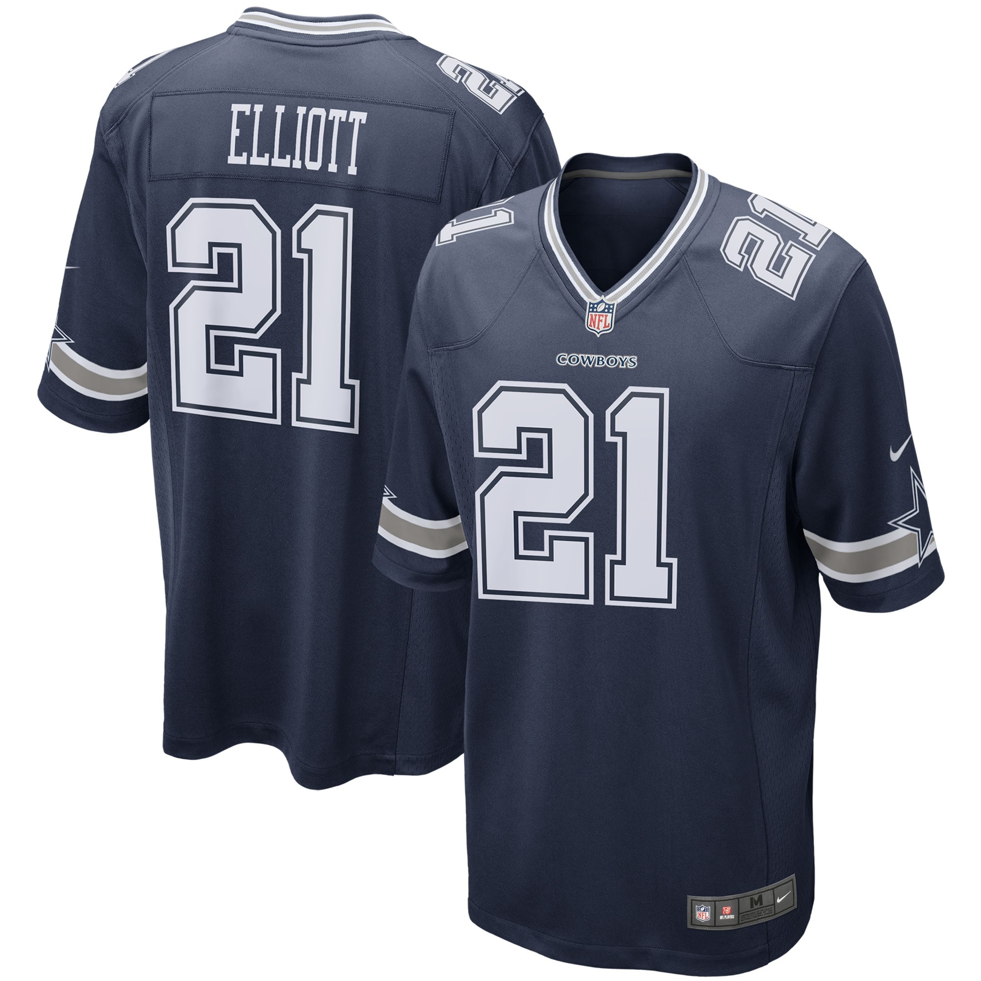 Ezekiel Elliott Dallas Cowboys Nike Game Team Jersey - Navy - vstockx