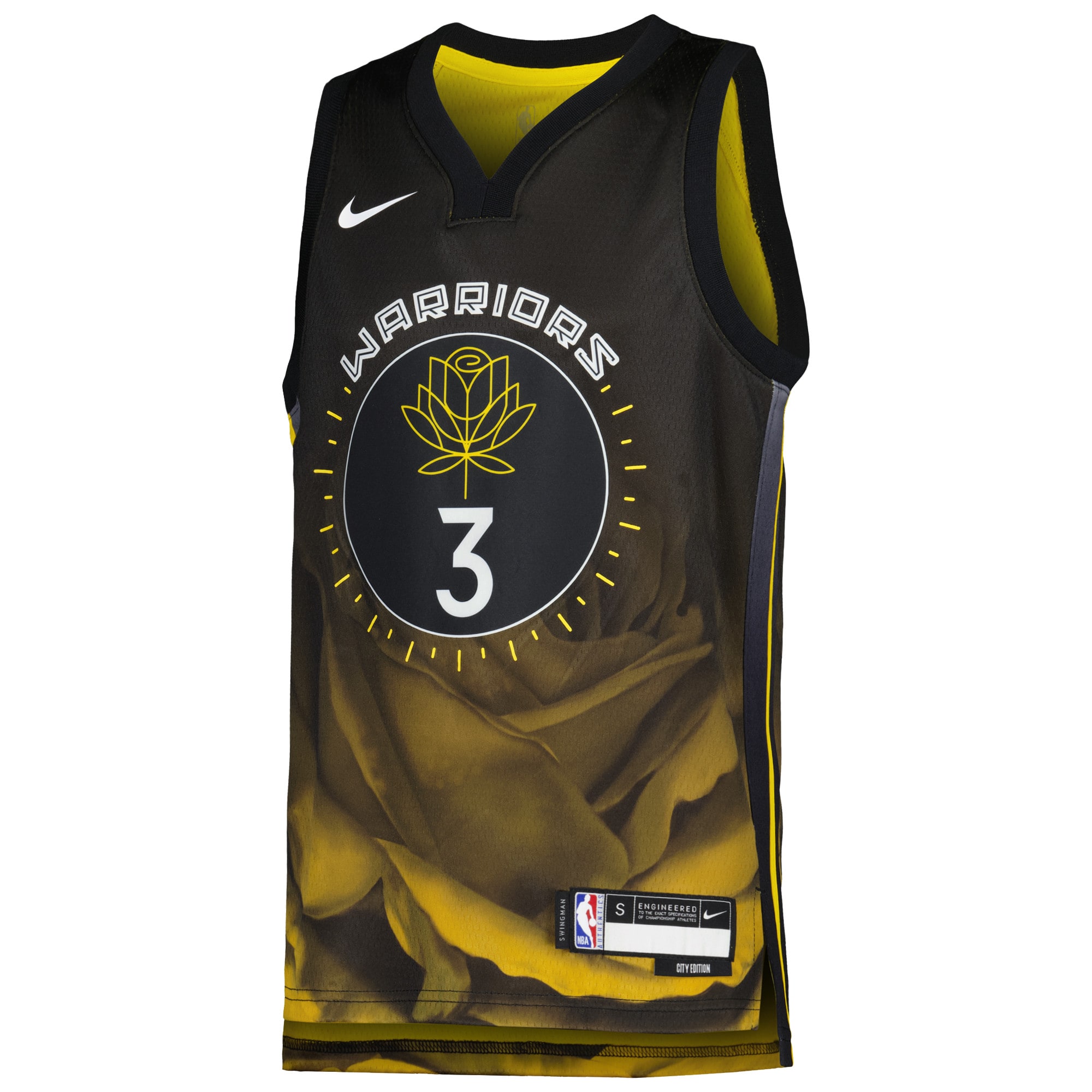 Jordans Poole Golden State Warriors Nike Youth 2022/23 Swingman Jersey - City Edition - Black - vstockx