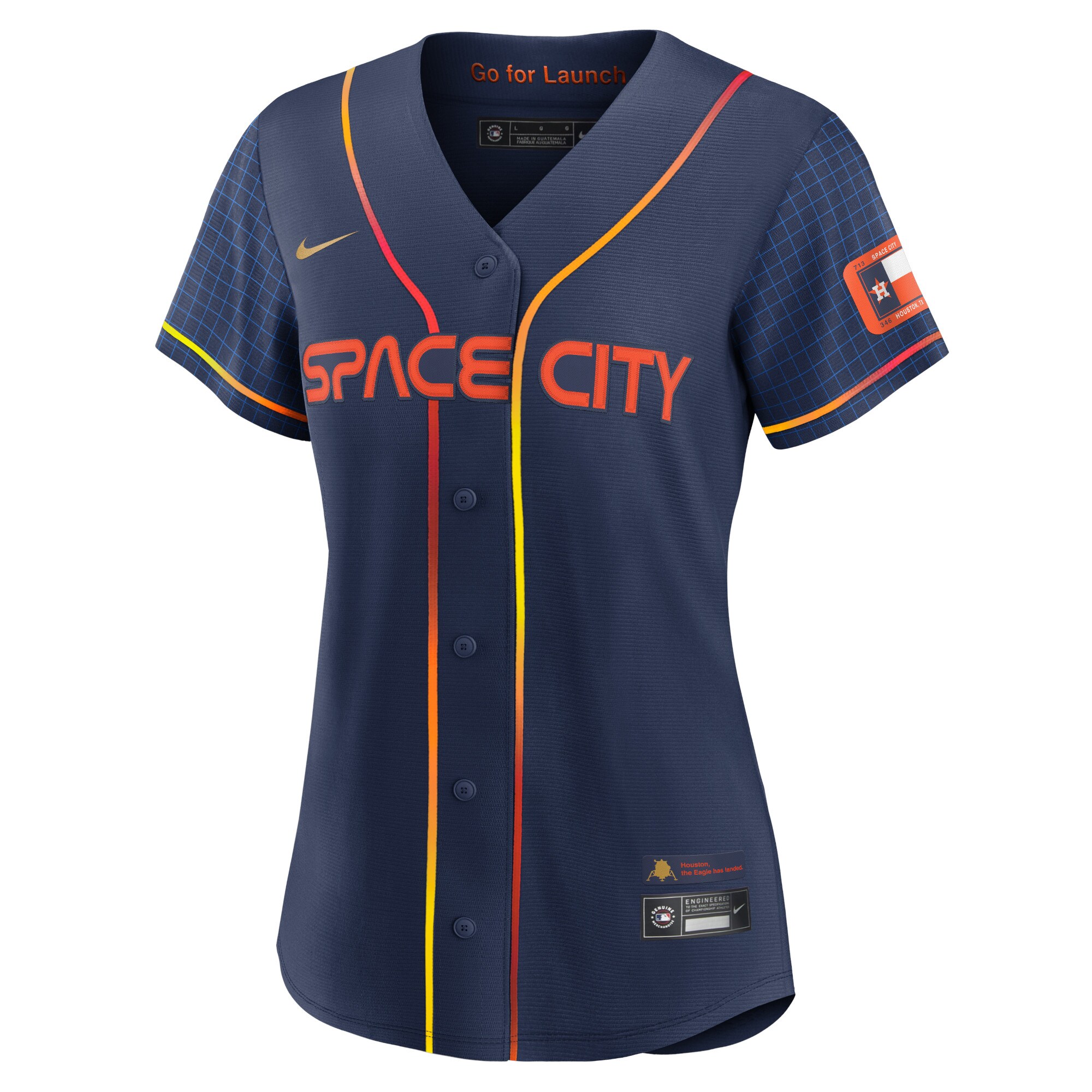 Alex Bregman Houston Astros Nike Women's 2022 City Connect Replica Player Jersey - Navy - vstockx