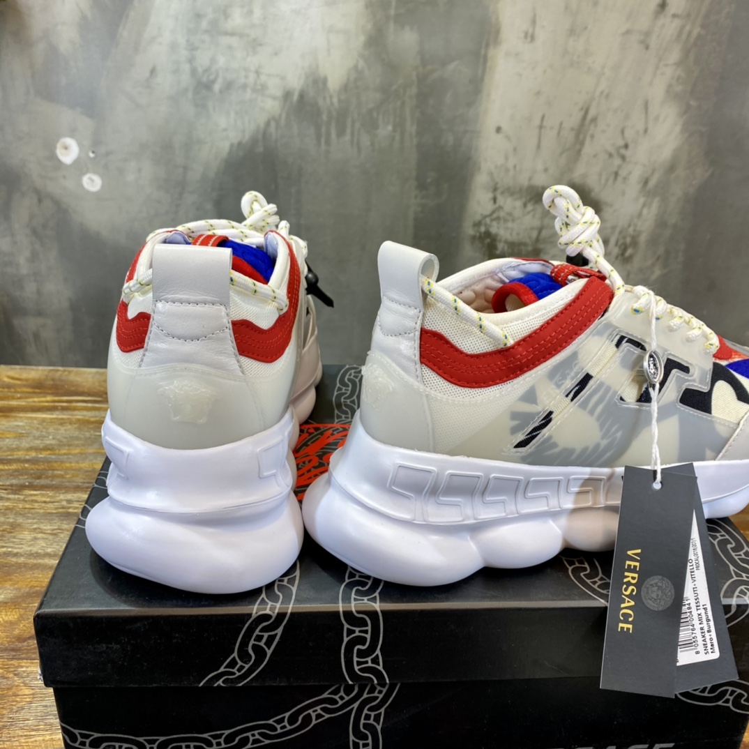 Versace Chain Reaction 2 Chainz White (W) - vstockx