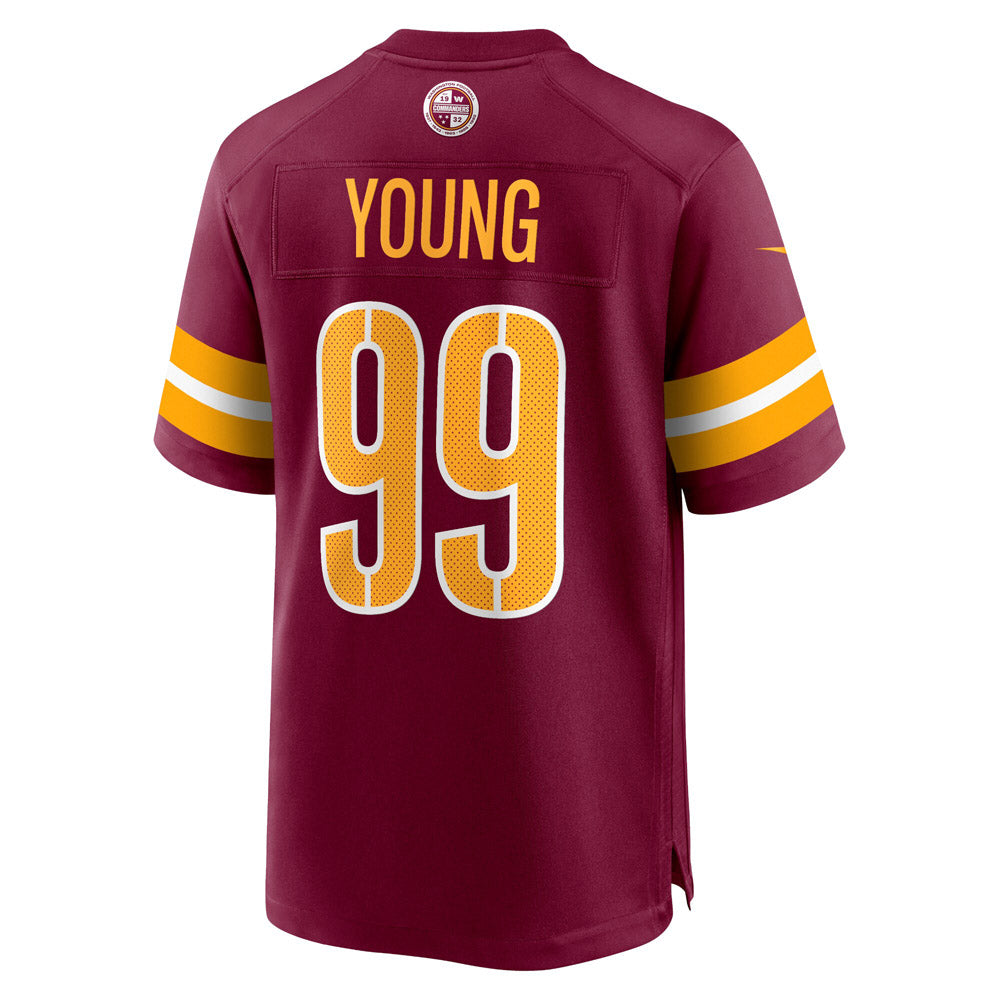Youth Washington Commanders Chase Young Game Jersey Burgundy - vstockx