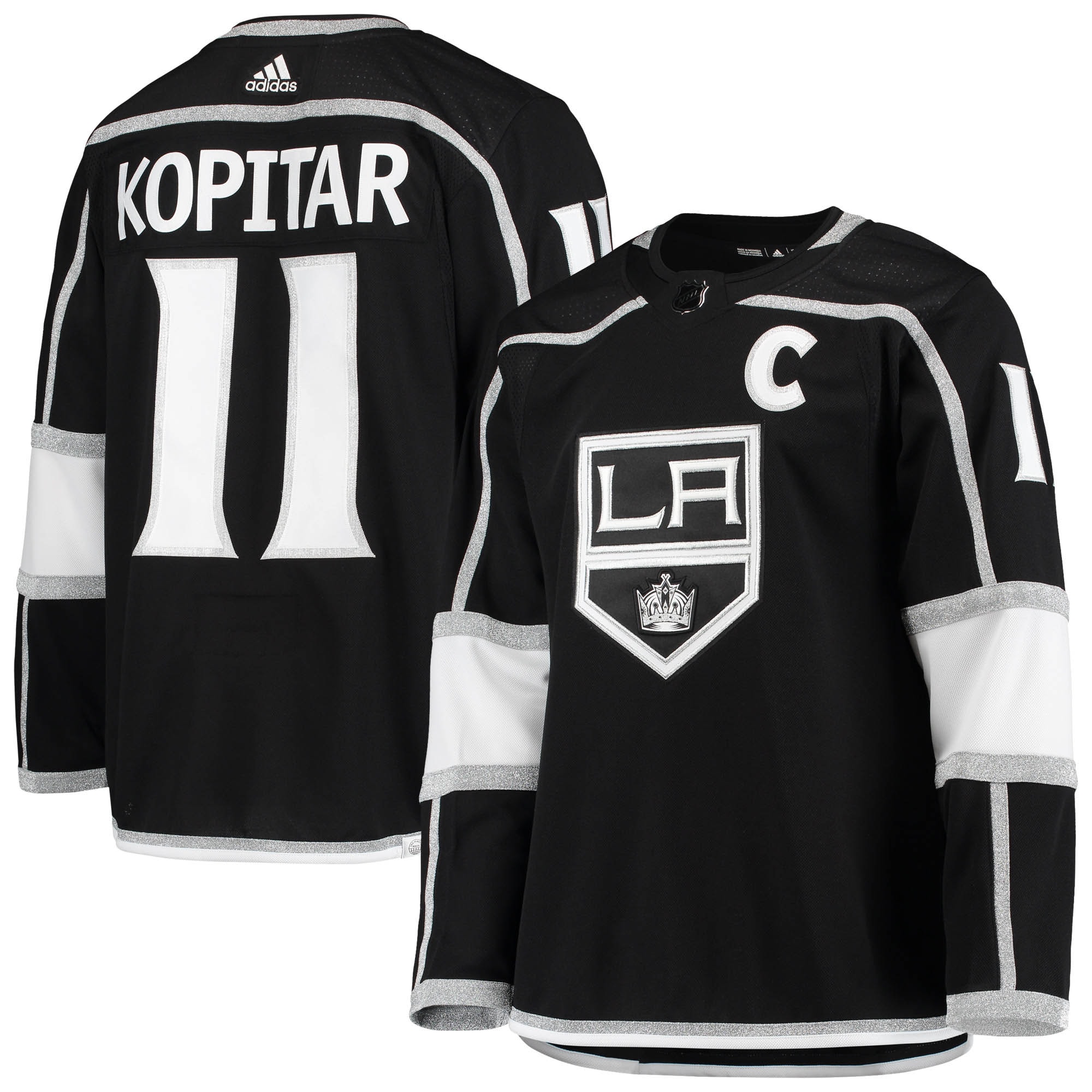 Anze Kopitar Los Angeles Kings adidas Home Primegreen Authentic Pro Player Jersey - Black - vstockx