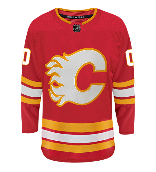 Calgary Flames Adidas Authentic Home 2020 NHL Hockey Jersey - vstockx