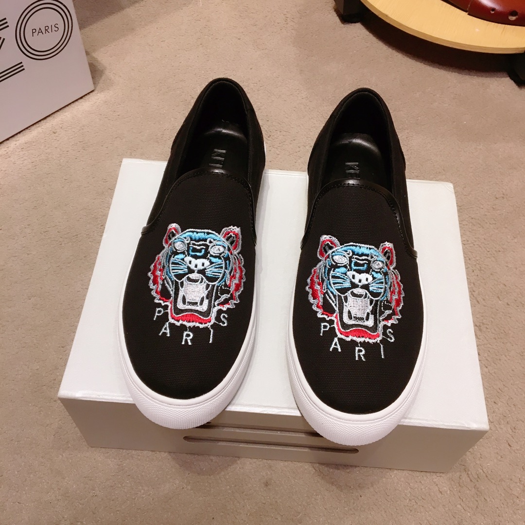 Kenzo K-SKATE Tiger canvas slip-on sneakers 23 - vstockx