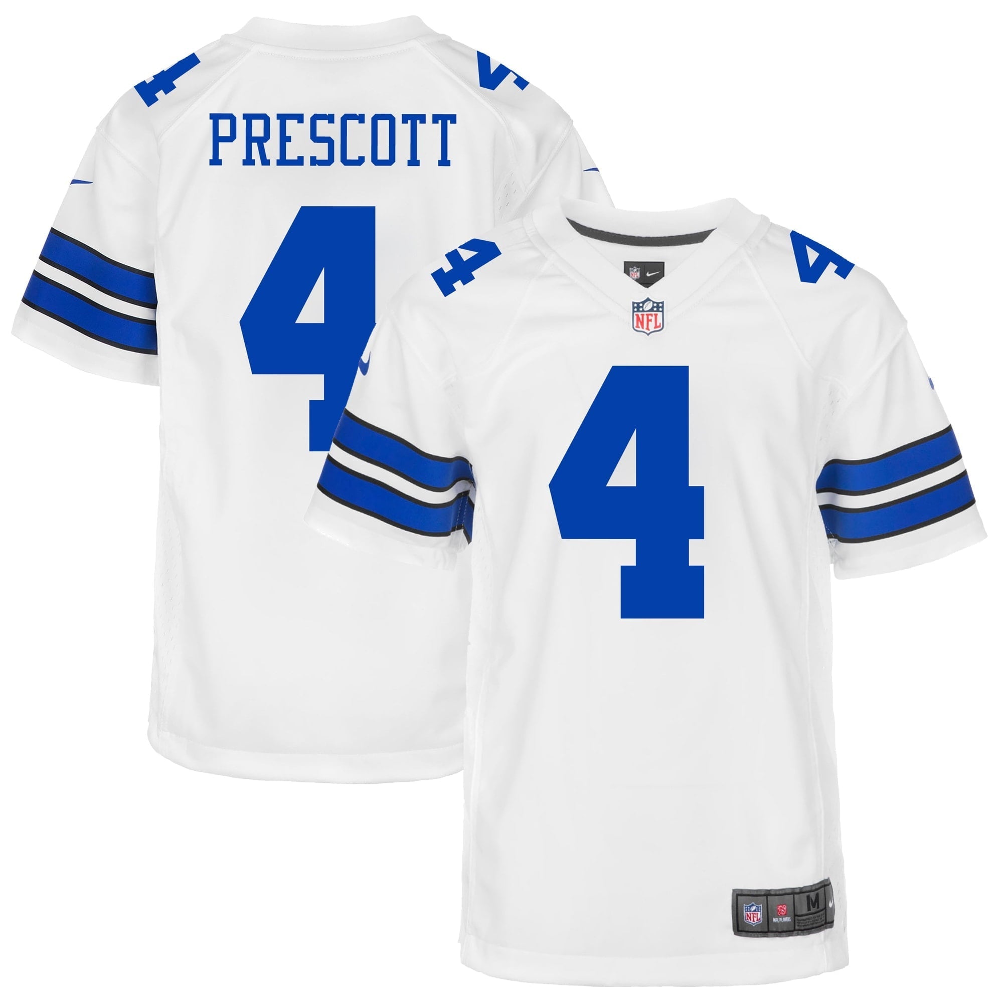 Youth Nike Dak Prescott White Dallas Cowboys Game Jersey - vstockx