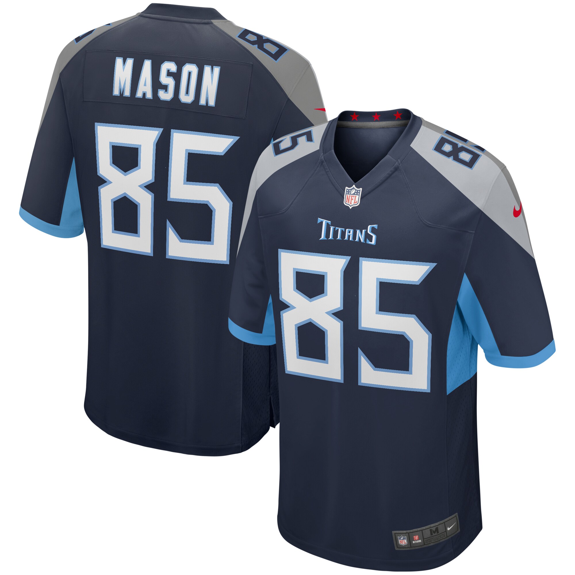 Derrick Mason Tennessee Titans Nike Game Retired Player Jersey - Navy - vstockx