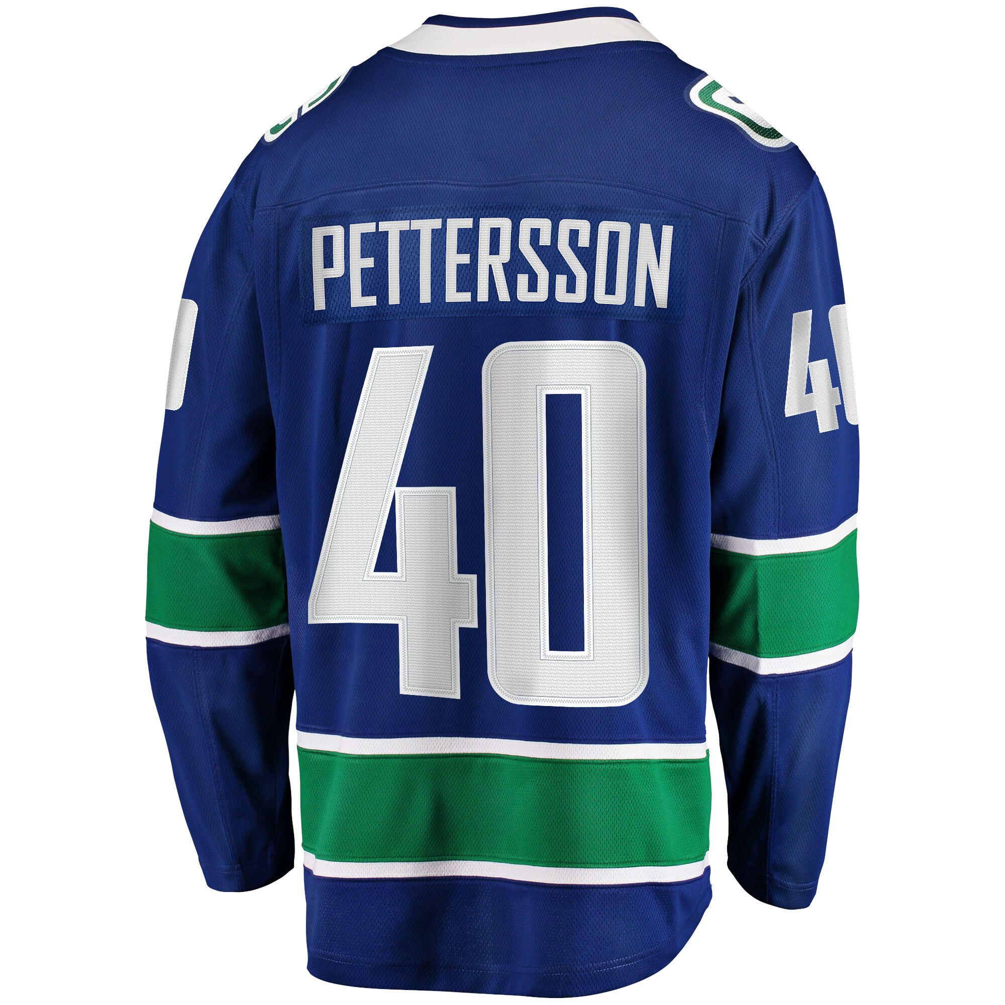 Elias Pettersson Vancouver Canucks Fanatics Branded 2019/20 Home Premier Breakaway Player Jersey - Blue - vstockx