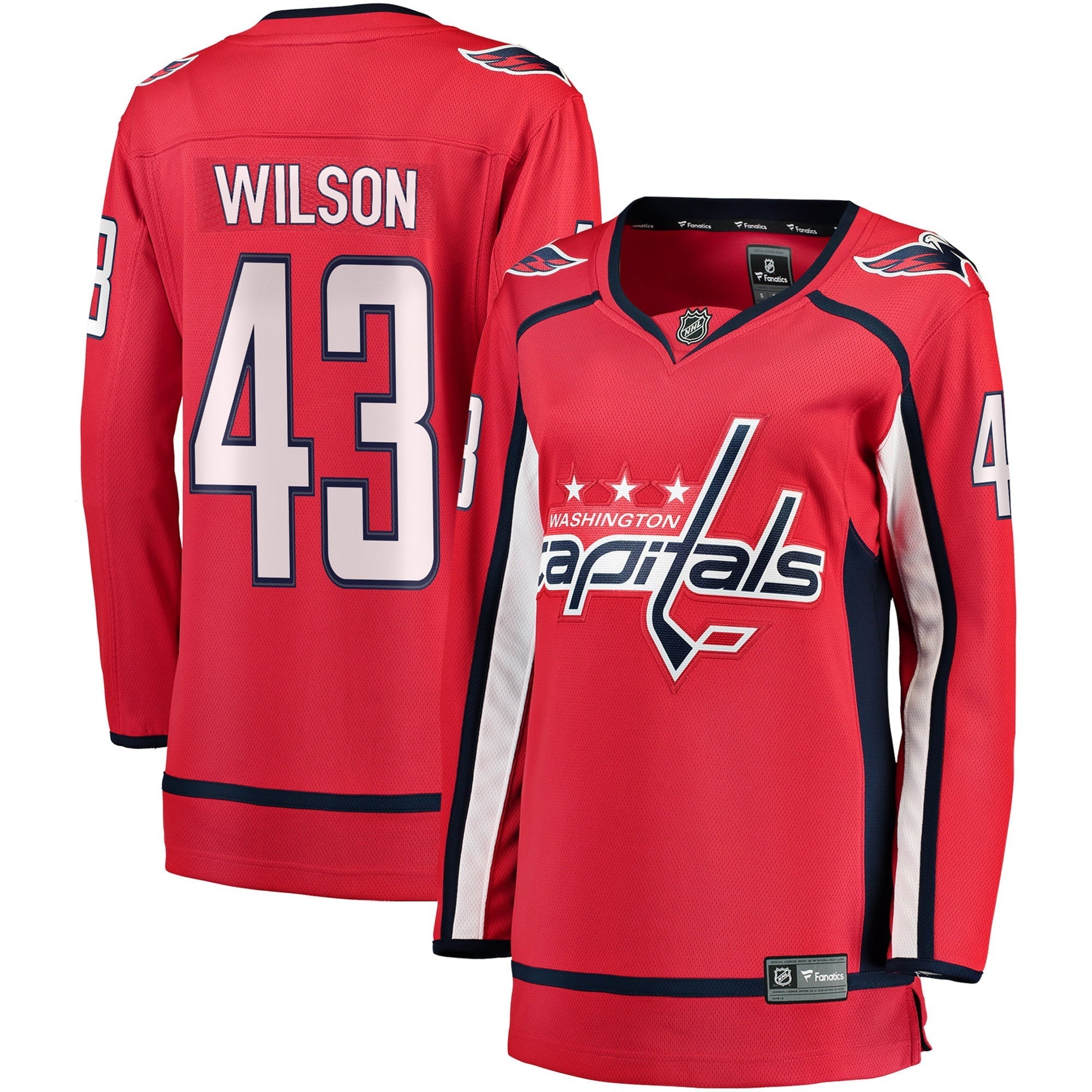 Women's Fanatics Branded Tom Wilson Red Washington Capitals Home Premier Breakaway Player Jersey - vstockx
