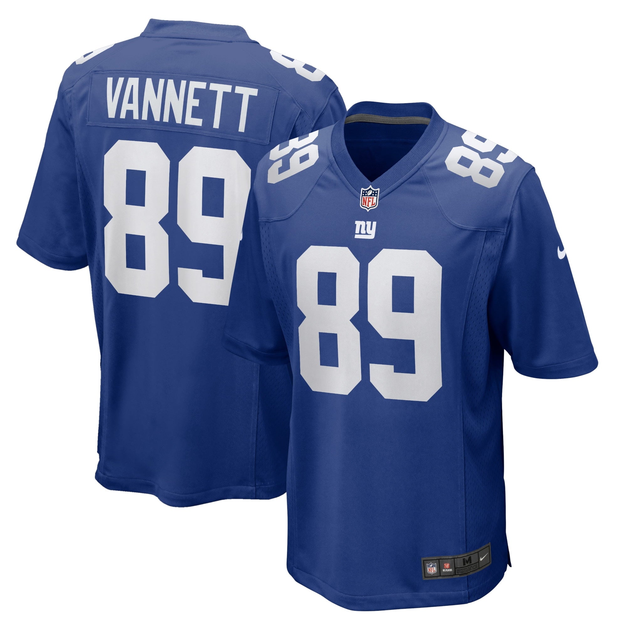 Men's Nike Nick Vannett Royal New York Giants Home Game Player Jersey - vstockx