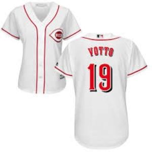 Womens Cincinnati Reds Joey Votto Cool Base Replica Jersey White - vstockx
