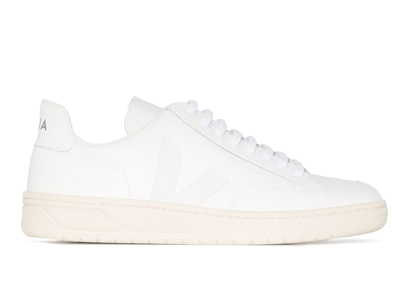Veja V-12 Leather Full White - vstockx