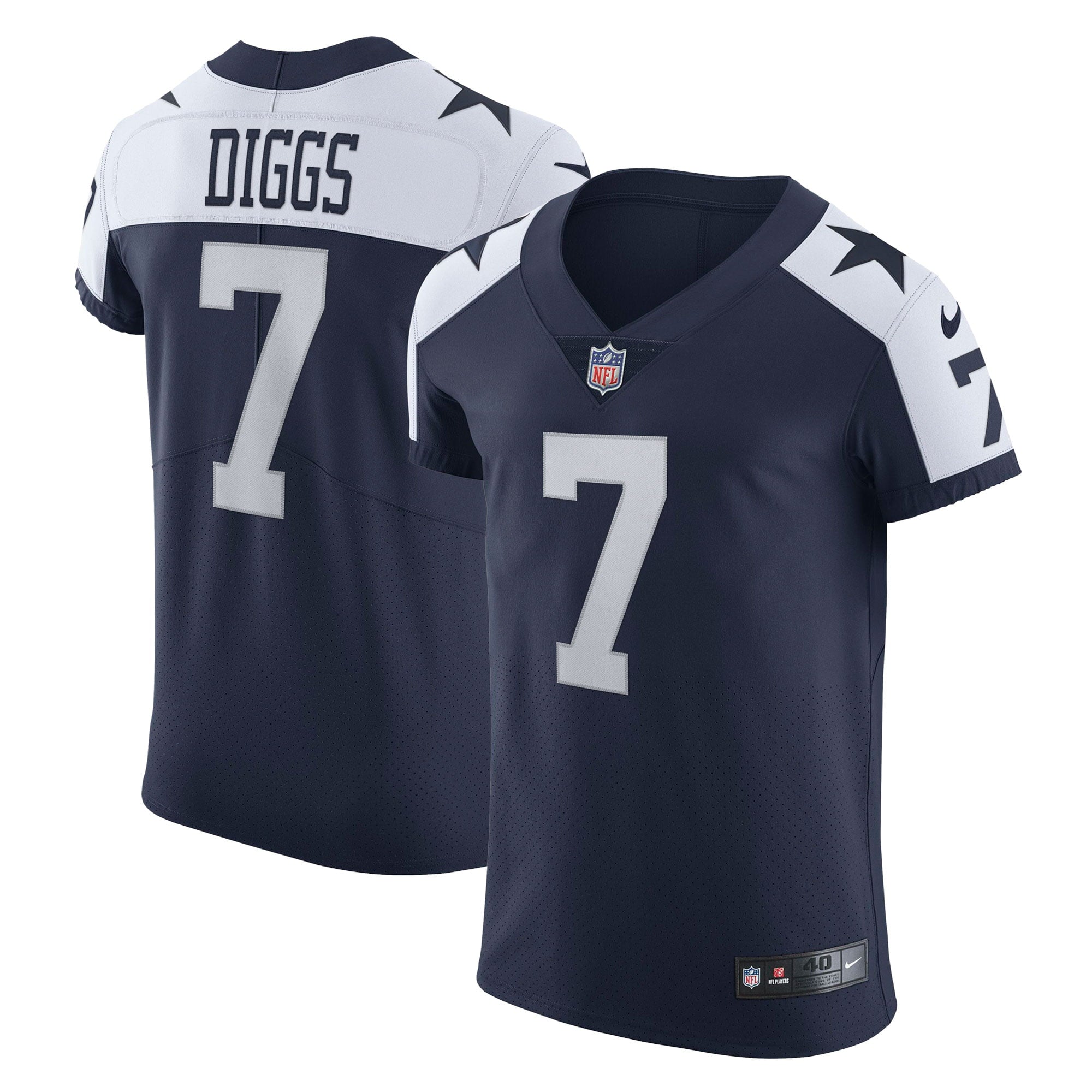 Men's Nike Trevon Diggs Navy Dallas Cowboys Alternate Vapor Elite Jersey - vstockx