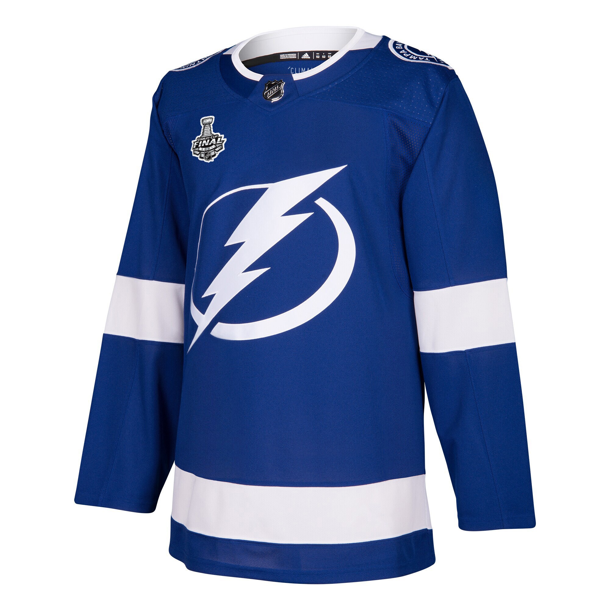 Tampa Bay Lightning adidas 2021 Stanley Cup Final Bound Authentic Patch Jersey - Blue - vstockx