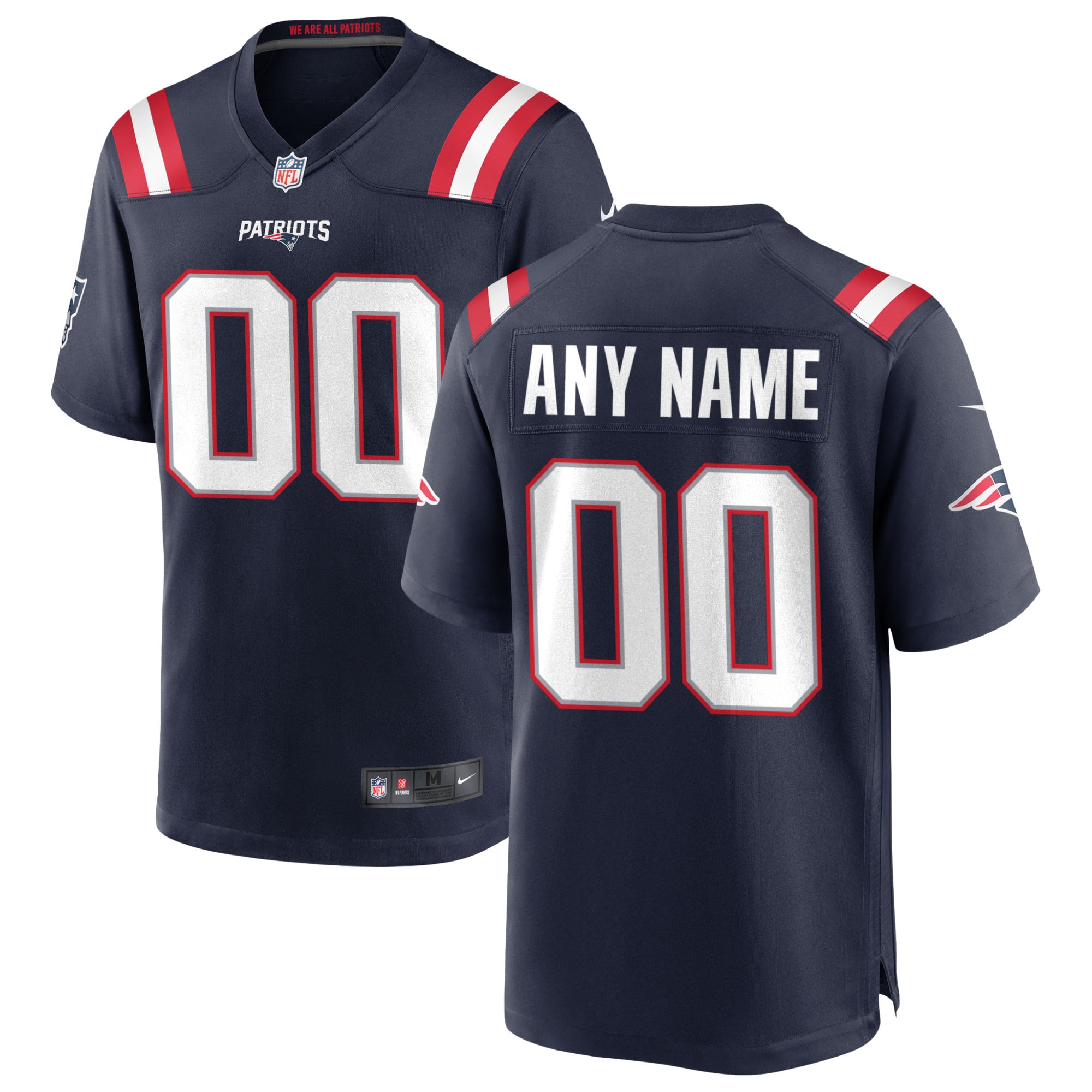 Nike New England Patriots Custom Game Jersey - Navy - vstockx