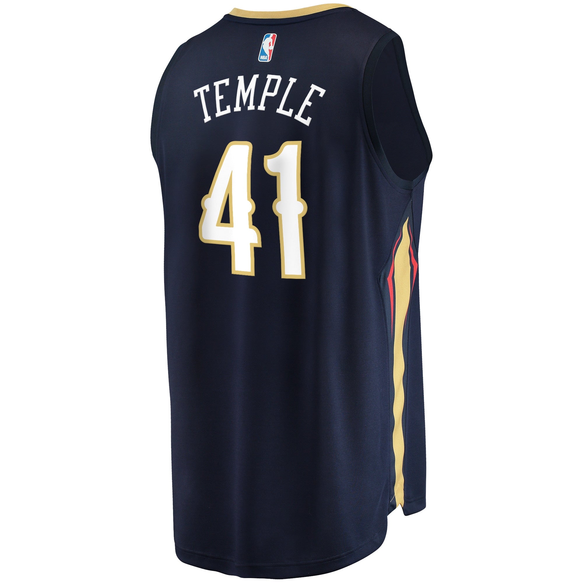 Youth Fanatics Branded Garrett Temple Navy New Orleans Pelicans 2021/22 Fast Break Replica Jersey - Icon Edition - vstockx