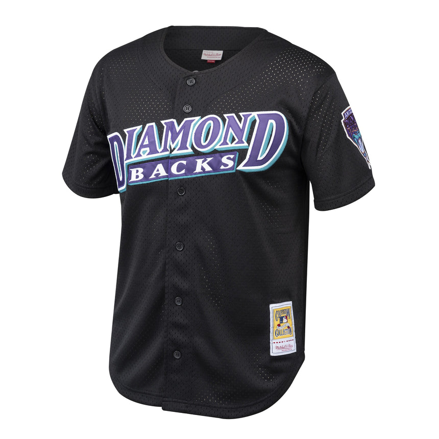 Randy Johnson Arizona Diamondbacks Mitchell & Ness Youth Cooperstown Collection Mesh Batting Practice Jersey - Black - vstockx
