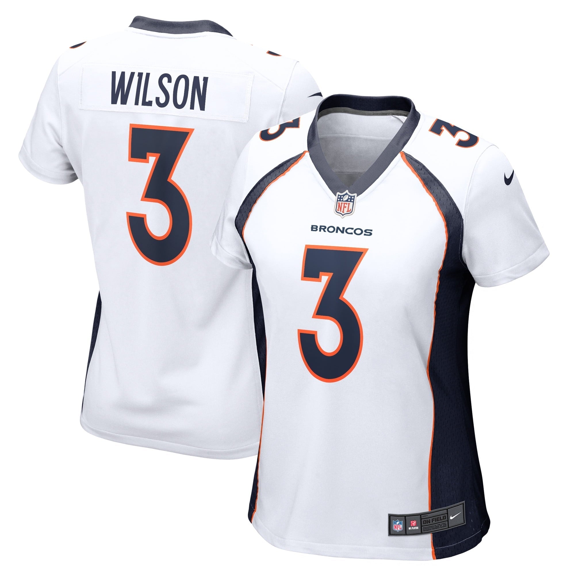 Women's Nike Russell Wilson White Denver Broncos Game Jersey - vstockx