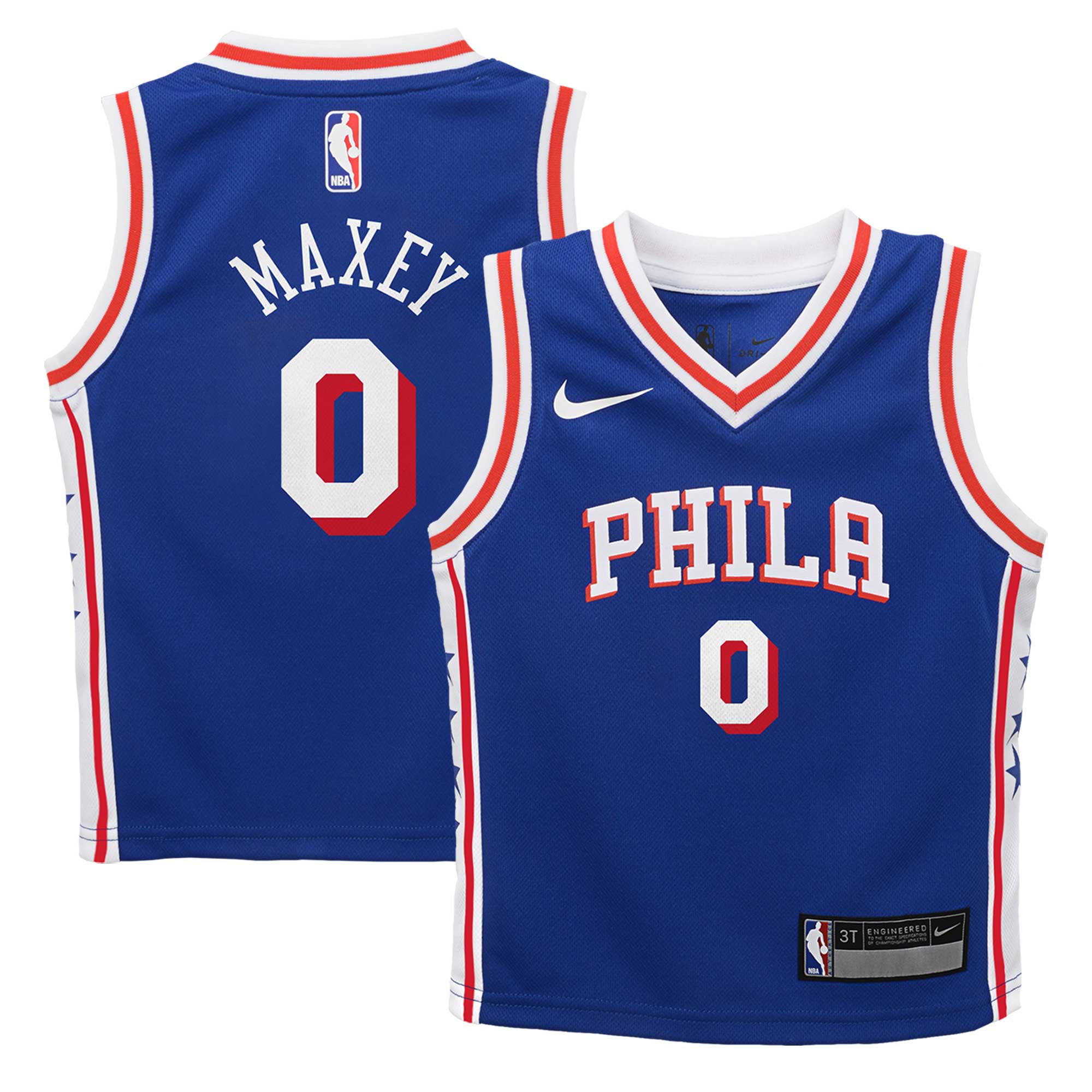 Tyrese Maxey Philadelphia 76ers Nike Toddler Swingman Player Jersey - Icon Edition - Royal - vstockx