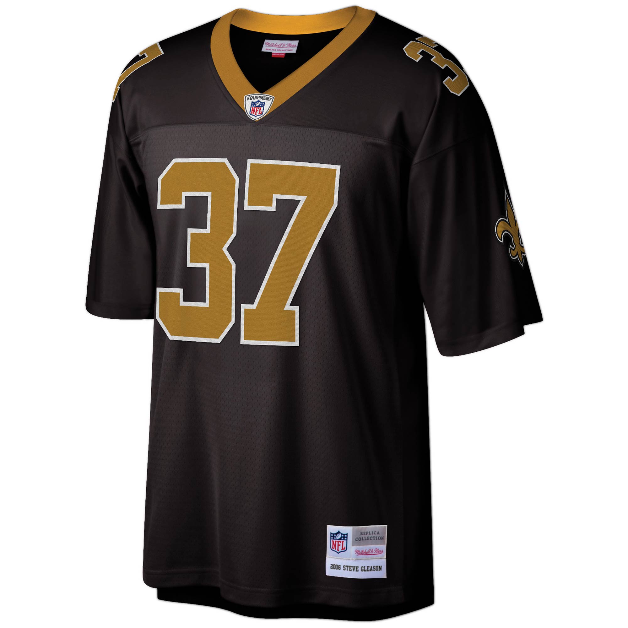 Steve Gleason New Orleans Saints Mitchell & Ness Legacy Replica Jersey - Black - vstockx