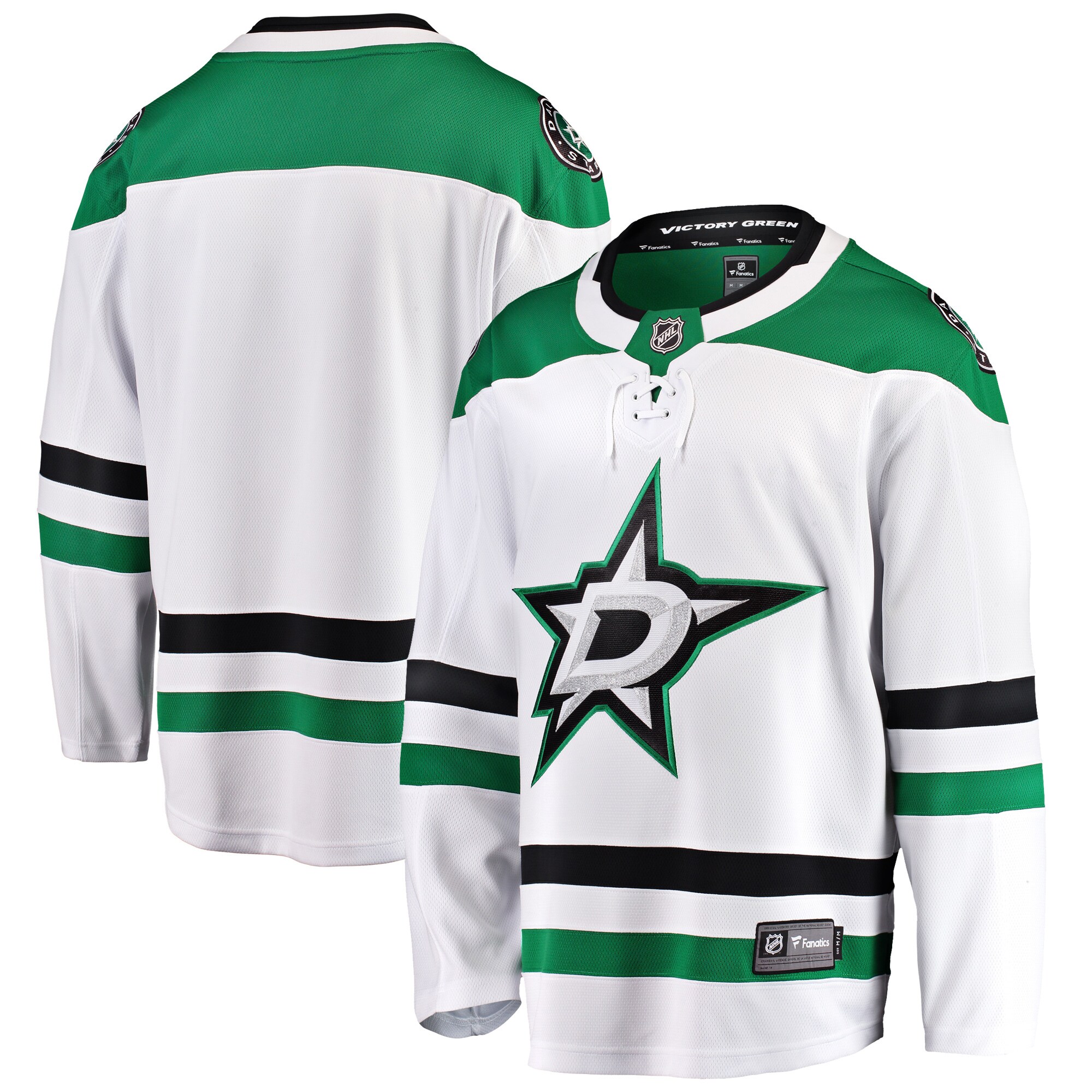 Dallas Stars Fanatics Branded Breakaway Away Jersey - White - vstockx