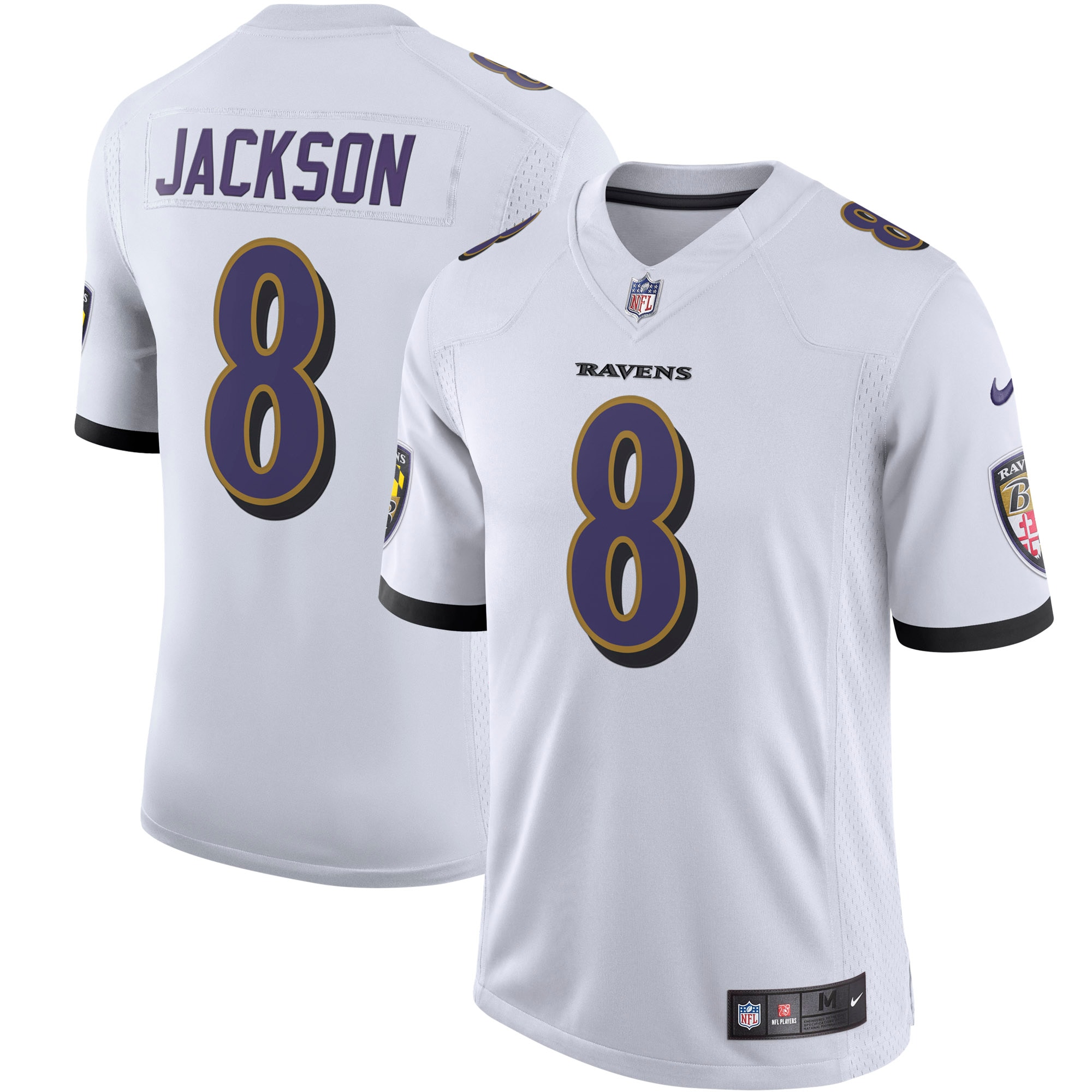 Lamar Jackson Baltimore Ravens Nike Vapor Limited Jersey - White - vstockx