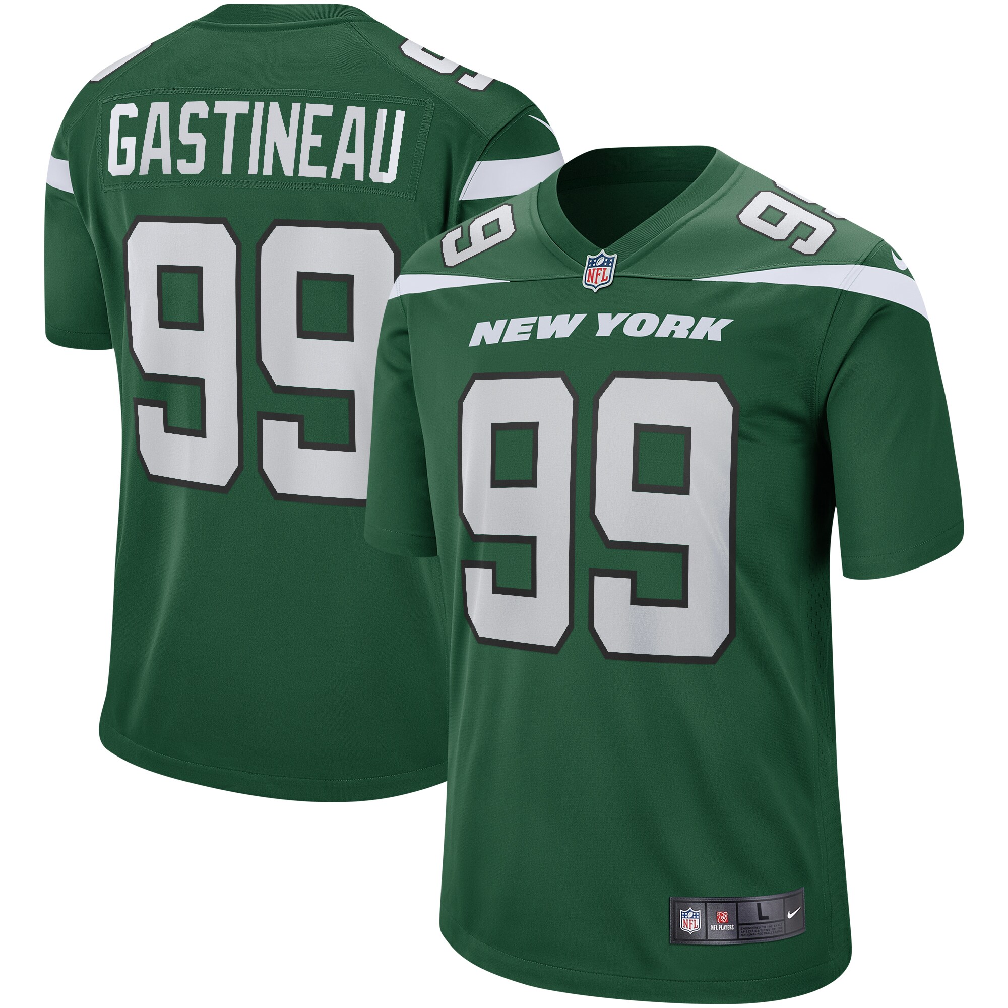 Mark Gastineau New York Jets Nike Game Retired Player Jersey - Gotham Green - vstockx
