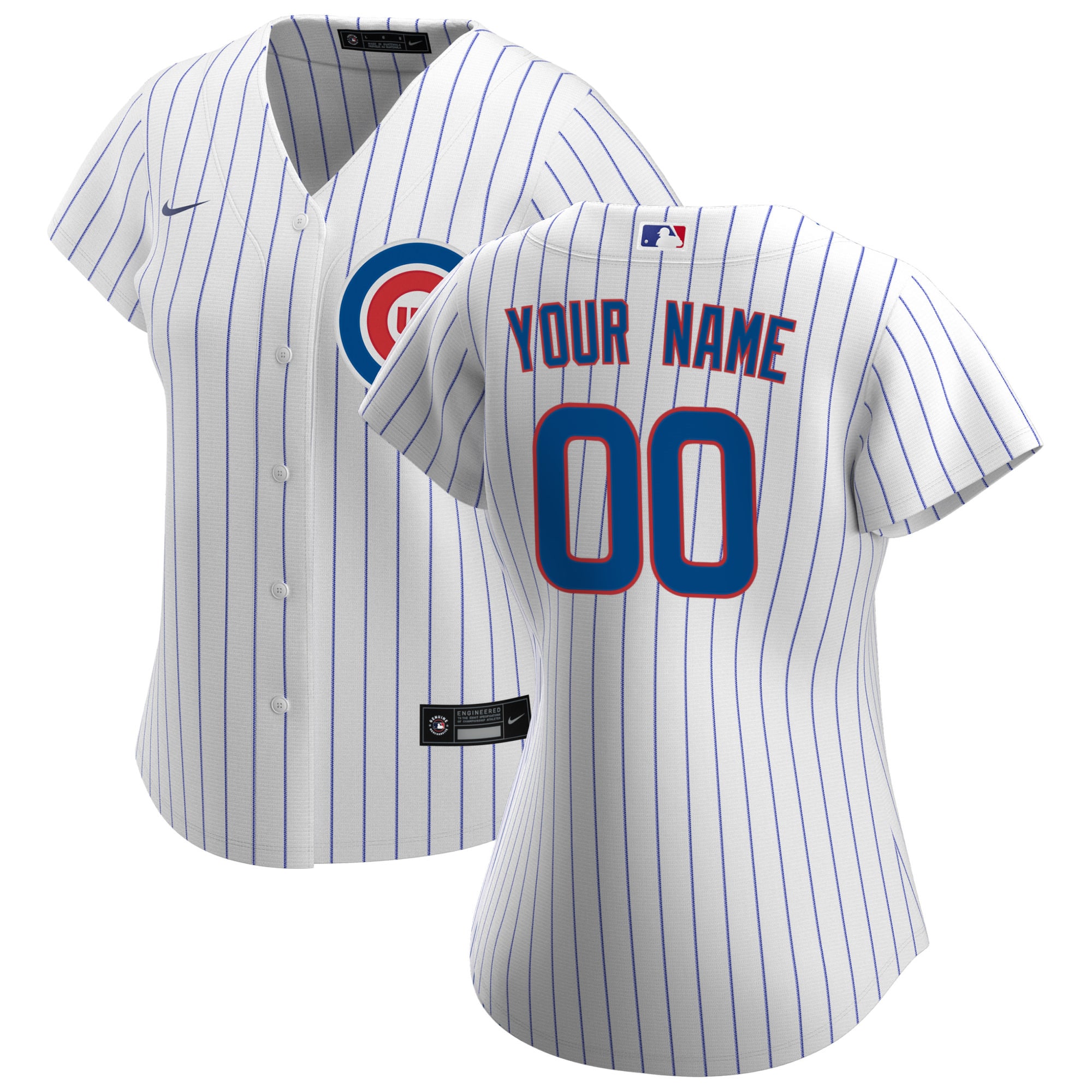 Chicago Cubs Nike Women's Home Replica Custom Jersey - White - vstockx