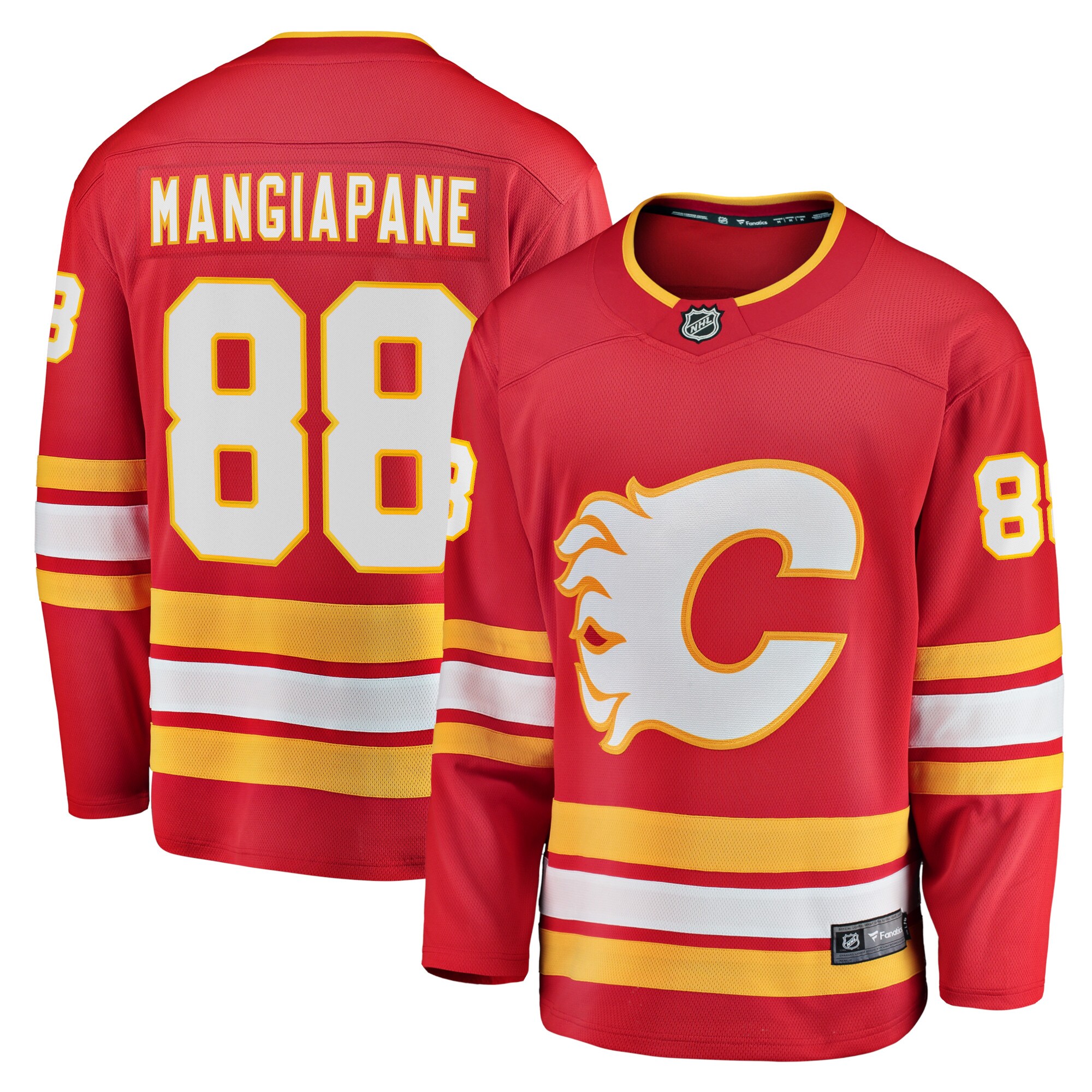Andrew Mangiapane Calgary Flames Fanatics Branded Home Breakaway Player Jersey - Red - vstockx