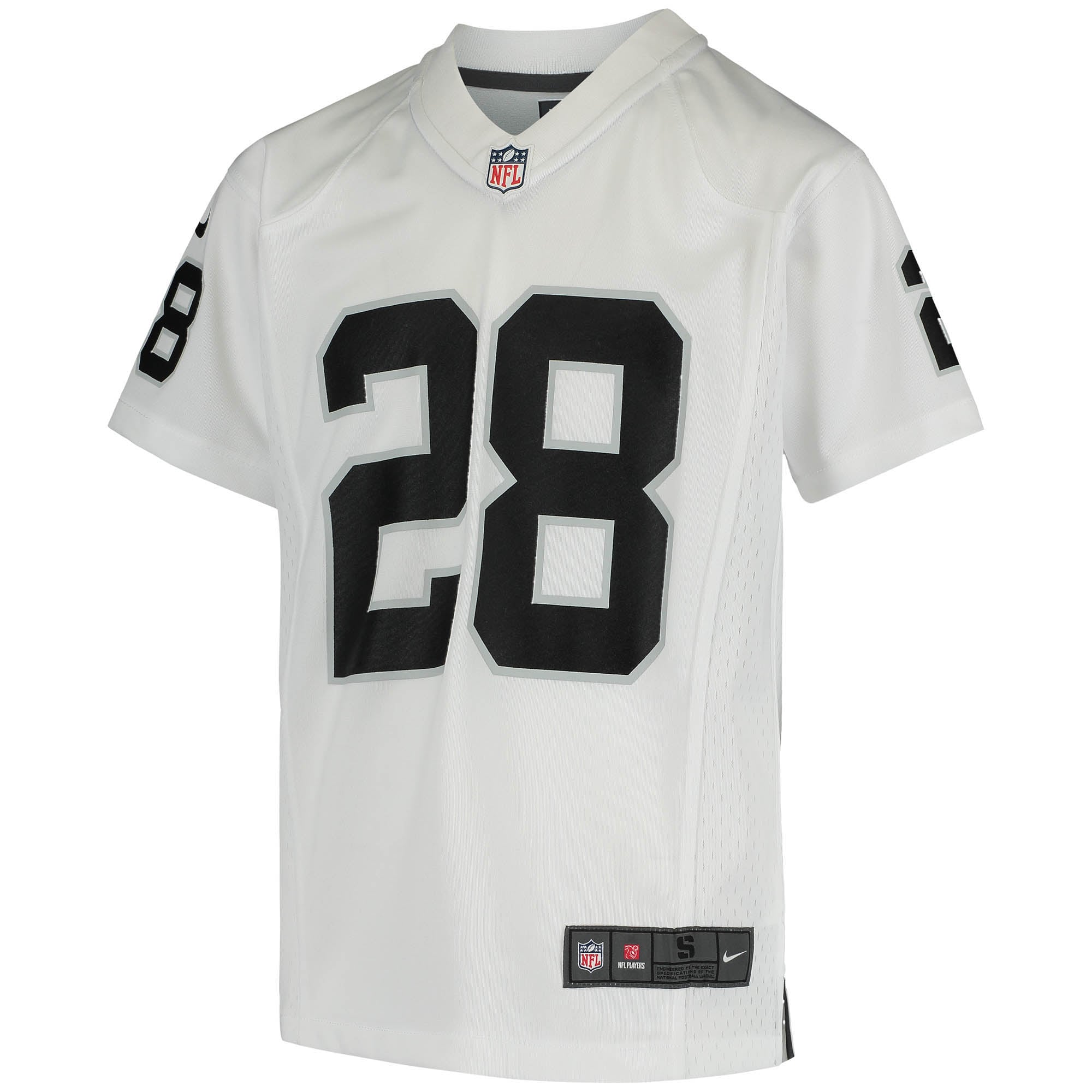 Josh Jacobs Las Vegas Raiders Nike Youth Game Jersey - White - vstockx