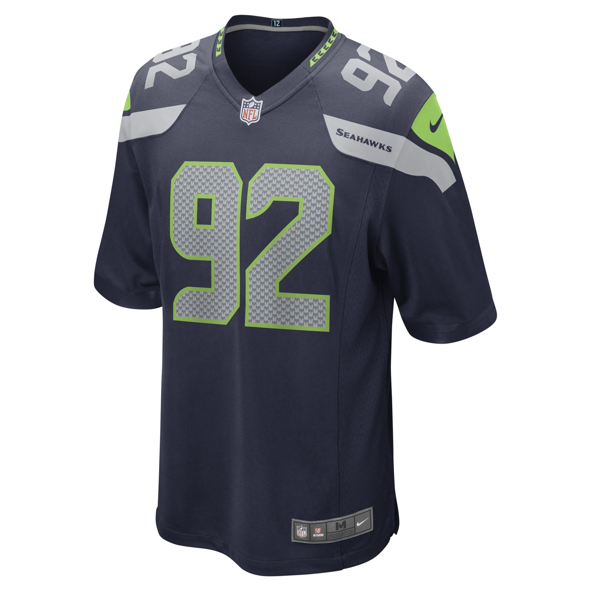 Tyreke Smith Seattle Seahawks Nike Game Player Jersey - College Navy - vstockx