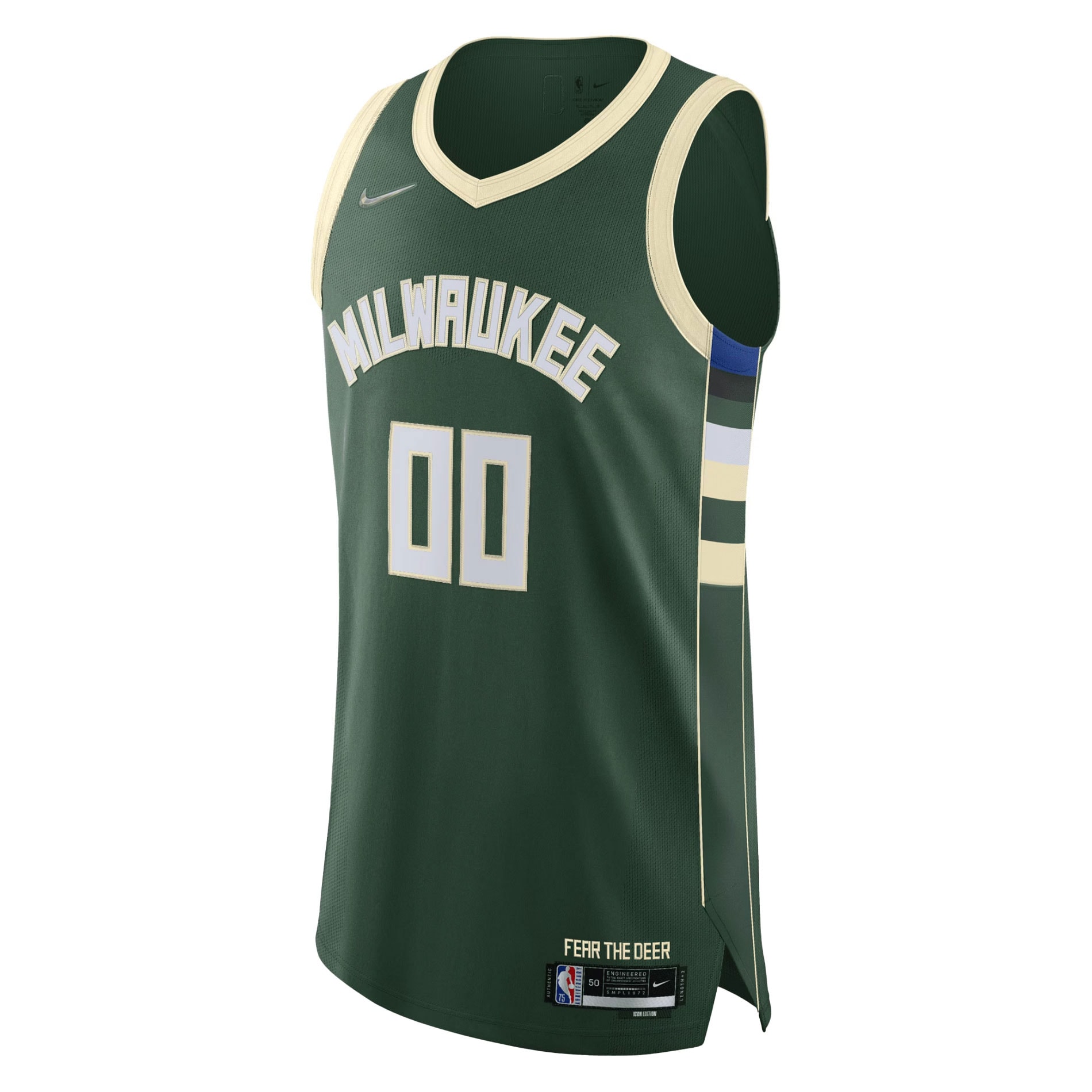 Milwaukee Bucks Nike 2021/22 Diamond Authentic Custom Jersey - Icon Edition - Hunter Green - vstockx
