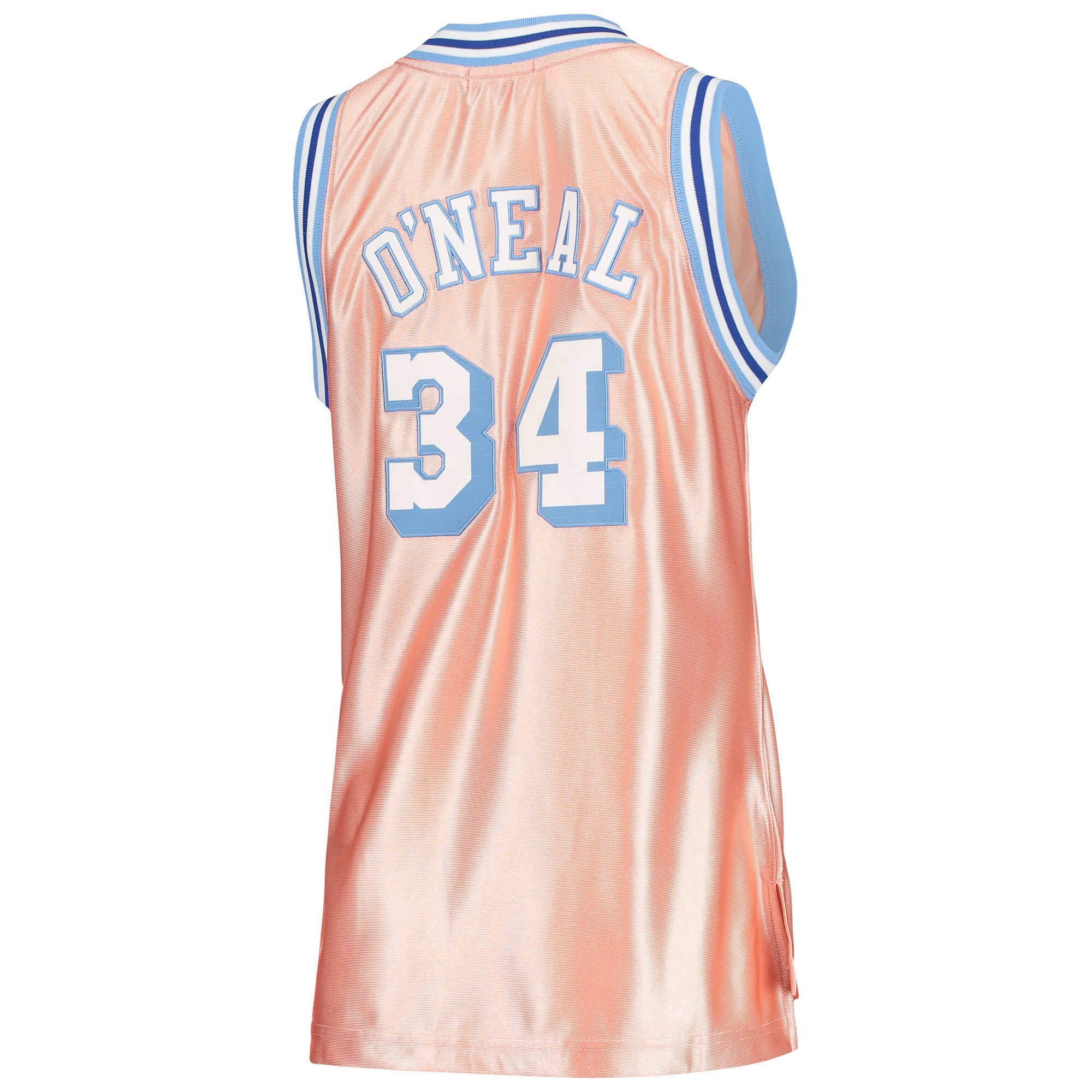 Shaquille O'Neal Los Angeles Lakers Mitchell & Ness Women's 75th Anniversary Rose Gold 1996 Swingman Jersey - Pink - vstockx