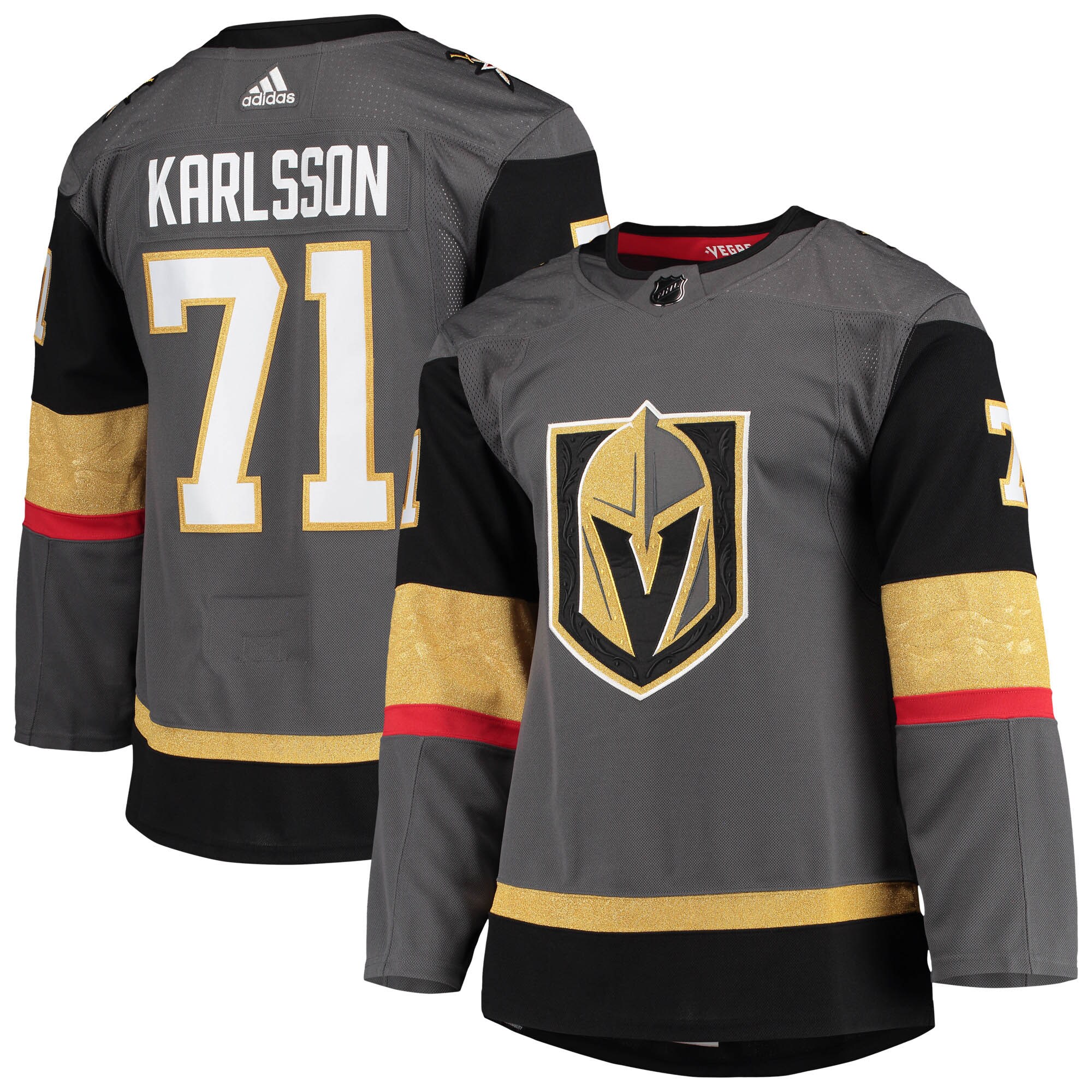 William Karlsson Vegas Golden Knights adidas Alternate Primegreen Authentic Pro Player Jersey - Gray - vstockx