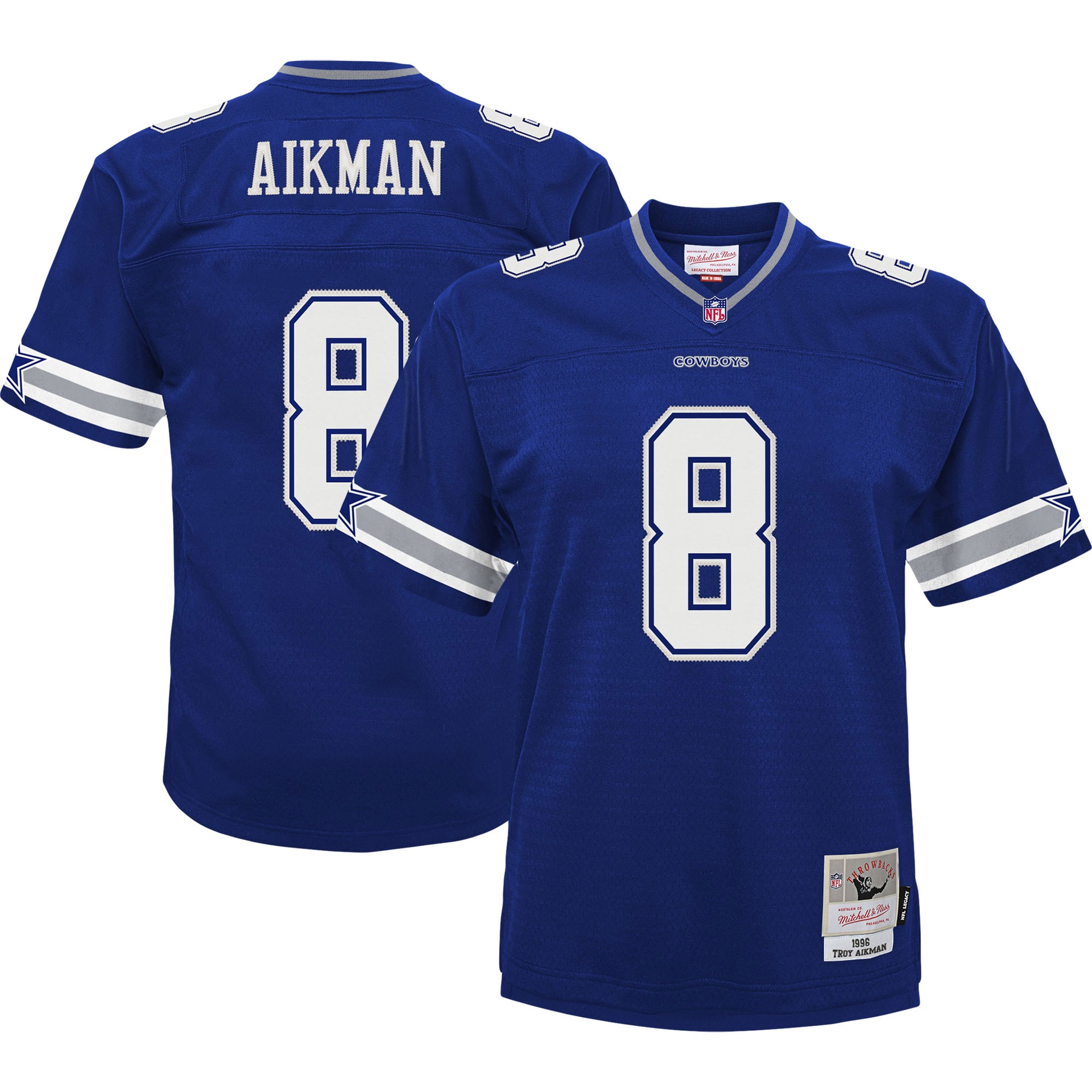 Troy Aikman Dallas Cowboys Mitchell & Ness Infant 1996 Retired Legacy Jersey - Navy - vstockx