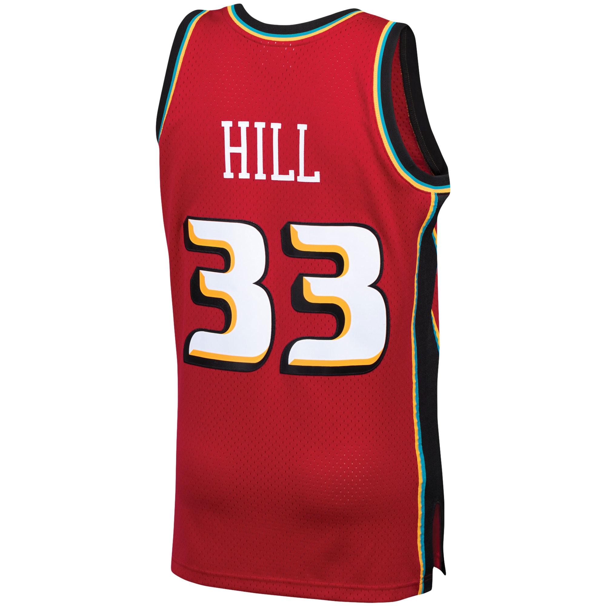 Grant Hill Detroit Pistons Mitchell & Ness Hardwood Classics Swingman Jersey - Red - vstockx