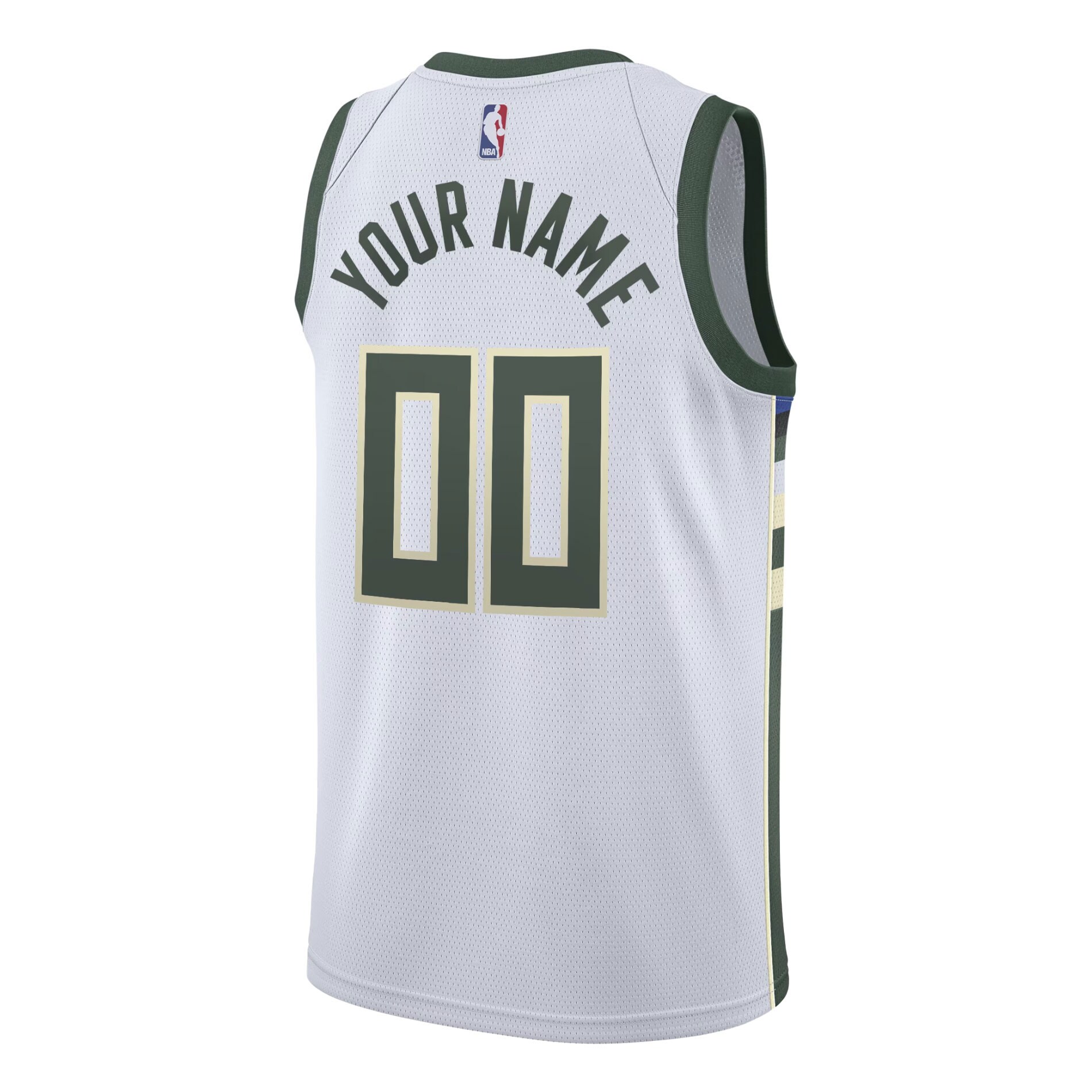 Milwaukee Bucks Nike Swingman Custom Jersey White - Association Edition - vstockx