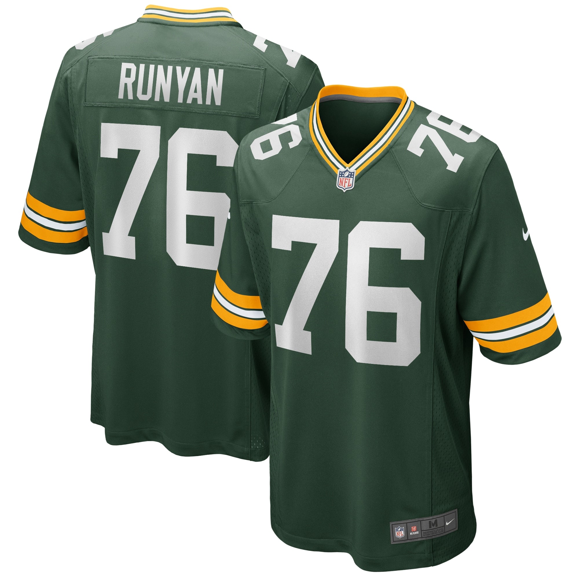 Men's Nike Jon Runyan Green Green Bay Packers Player Game Jersey - vstockx